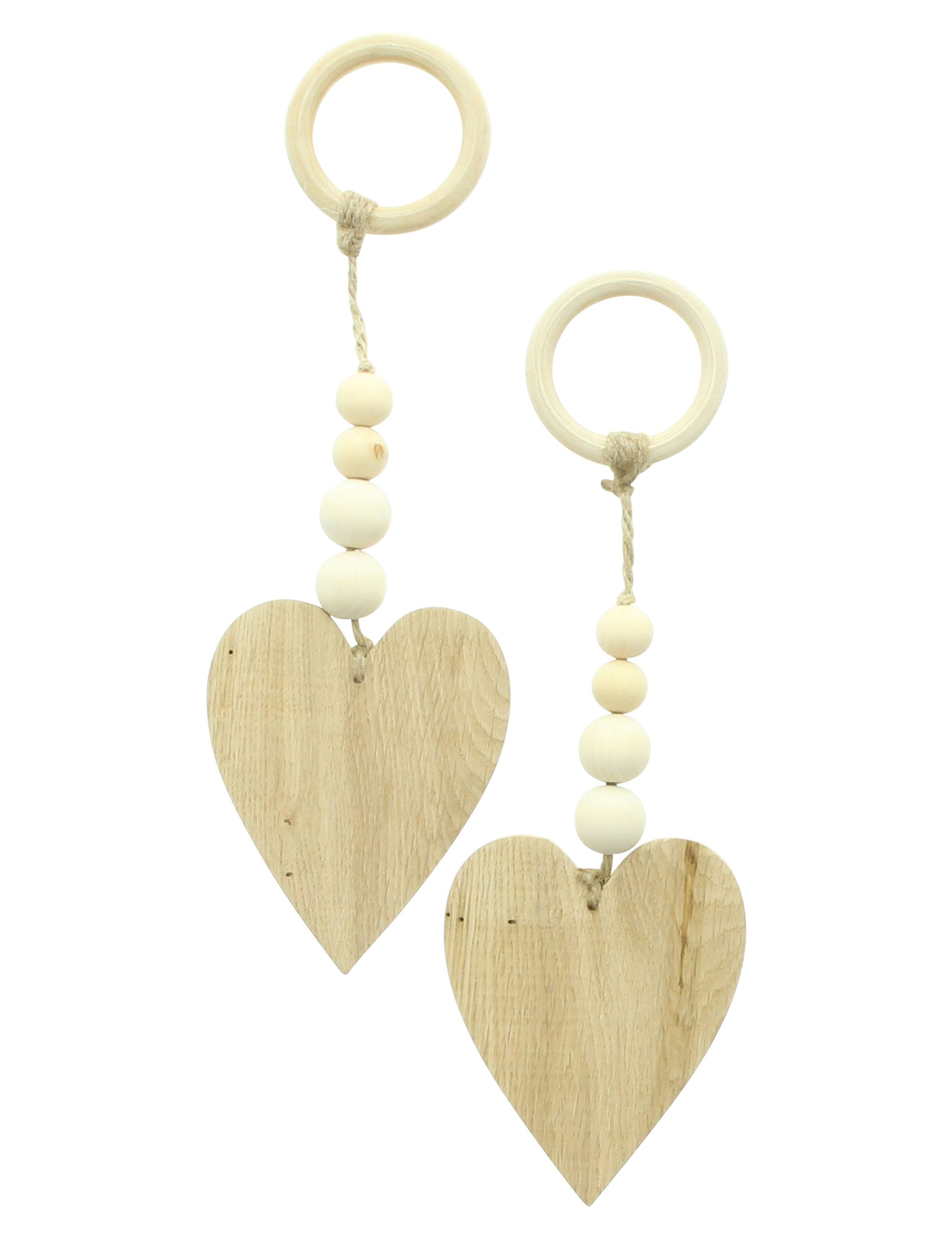 Acheter Lot de 2 pendentifs "perles en bois"  dans la boutique en ligne de Frank Flechtwaren pour Automne