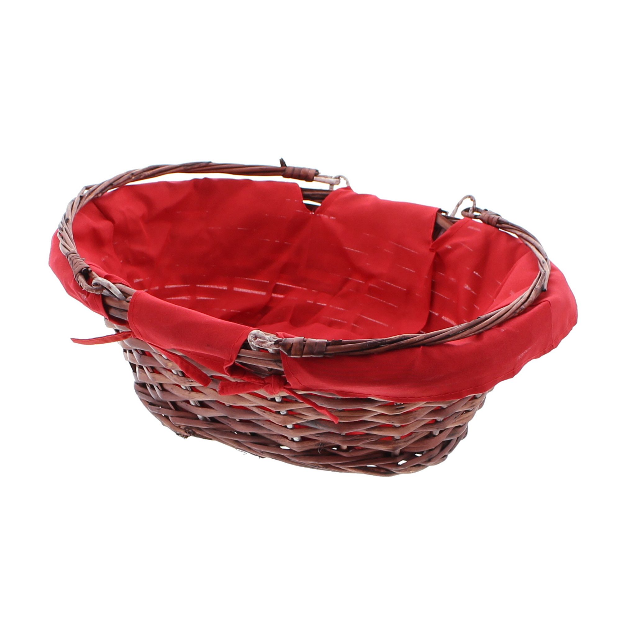 Acheter Panier à courses "rouge/brun"  dans la boutique en ligne de Frank Flechtwaren pour Paniers de présentation