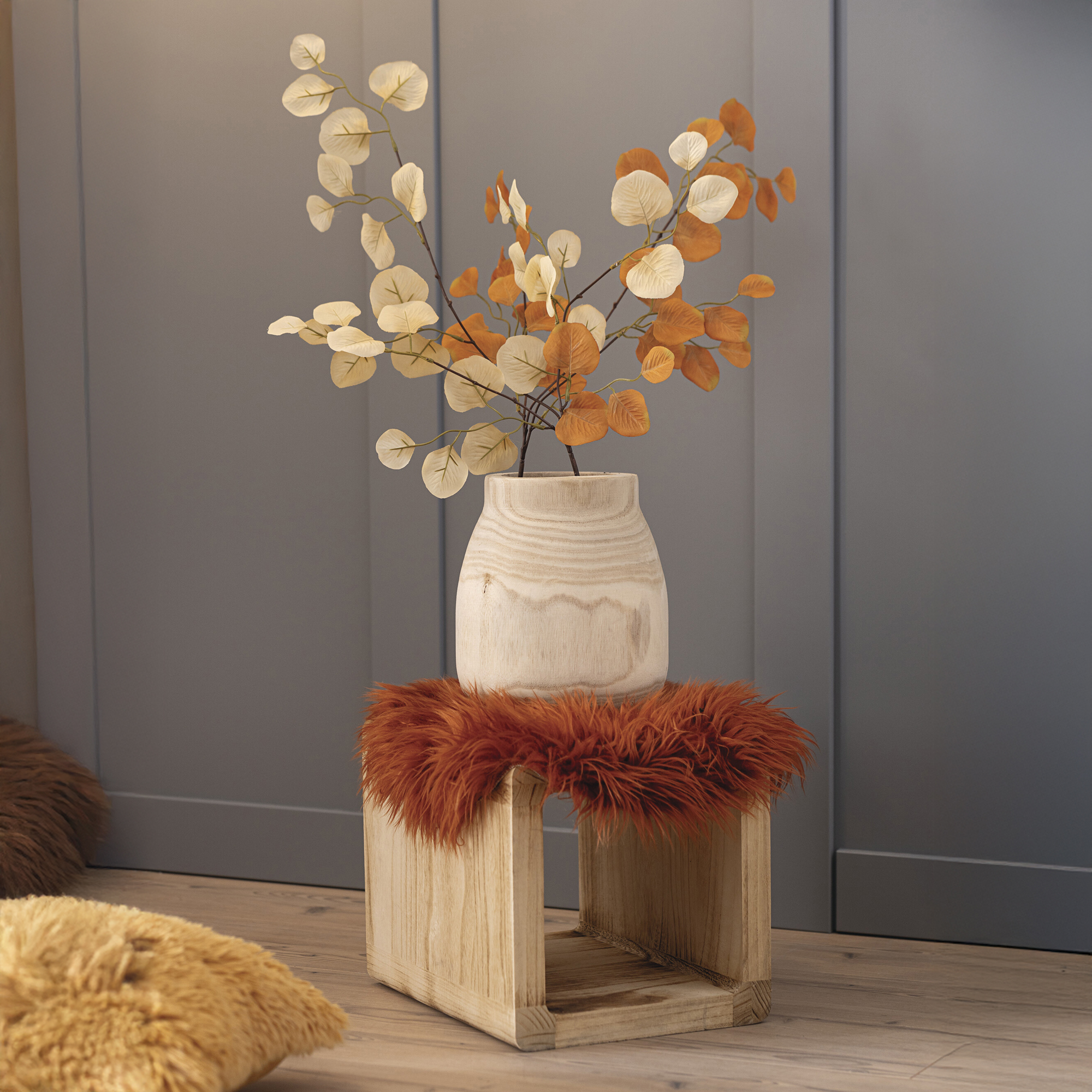 Acheter Vase de décoration "bois"  dans la boutique en ligne de Frank Flechtwaren pour Couleurs d'automne