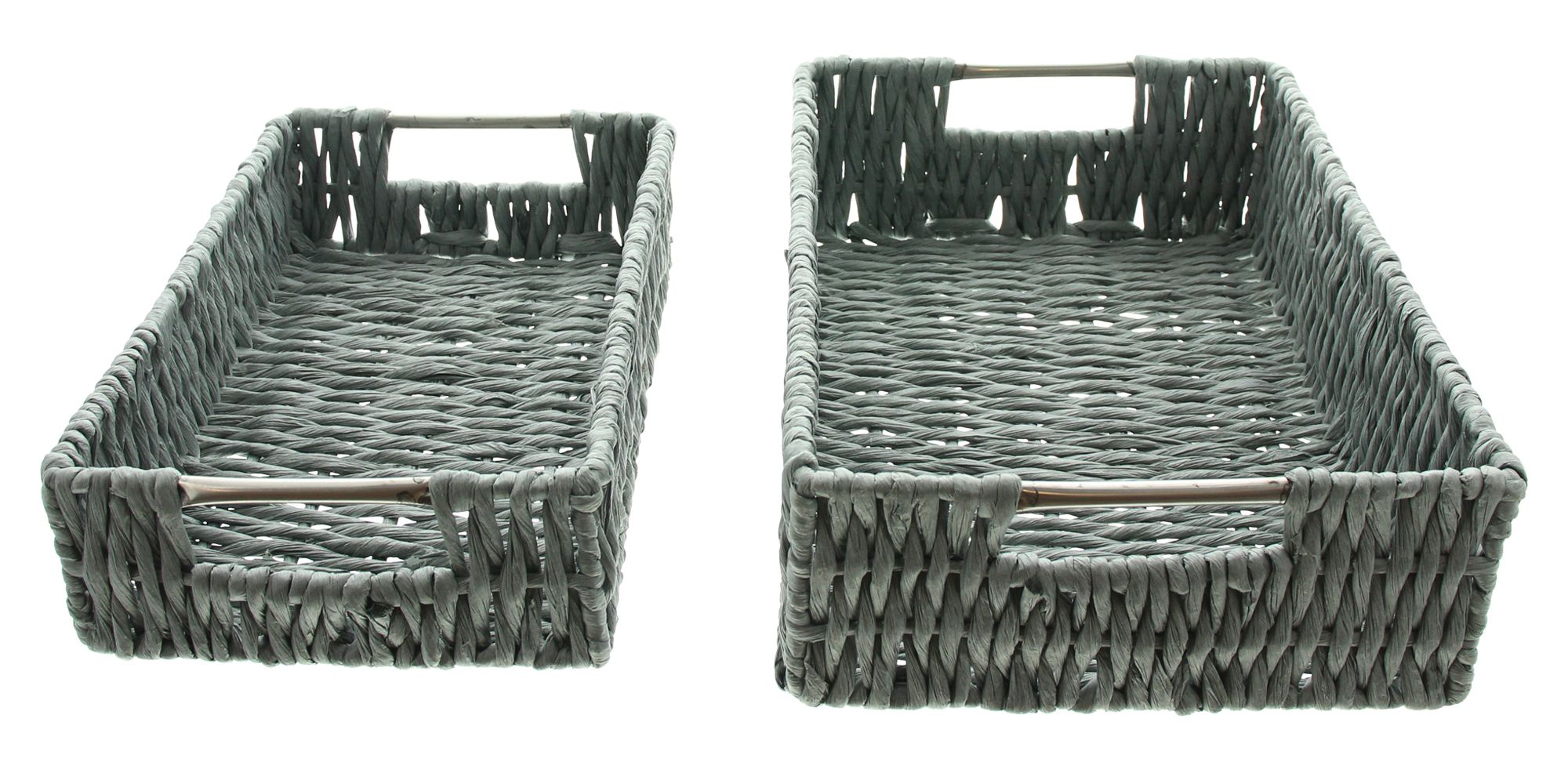 Acheter Lot de 2 plateaux déco "gris" dans la boutique en ligne de Frank Flechtwaren pour Paniers plateau Acheter Lot de 2 plateaux déco "gris" dans la boutique en ligne de Frank Flechtwaren pour Paniers plateau