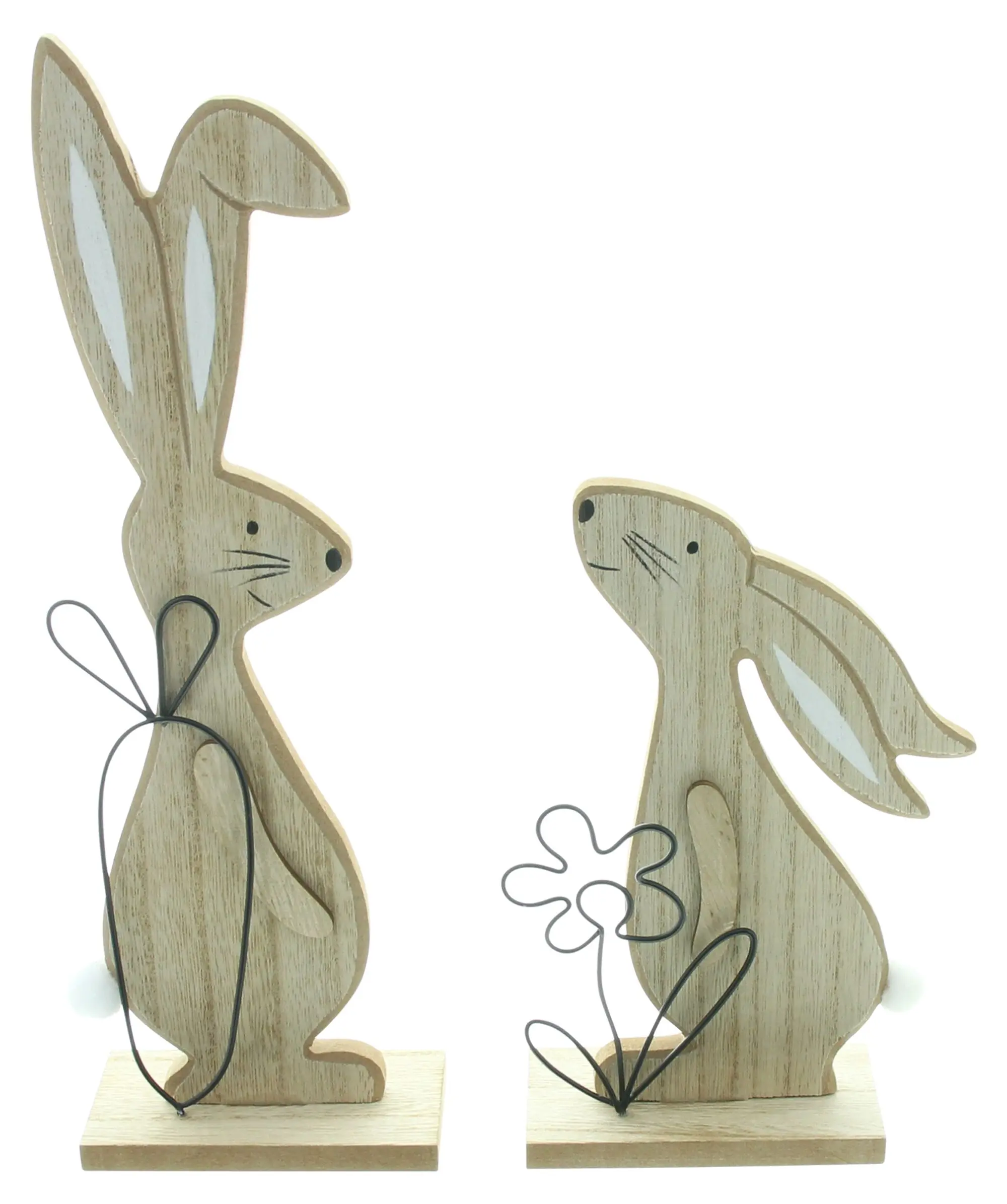 Acheter Lot de 2 lapins "nature"  dans la boutique en ligne de Frank Flechtwaren pour Lapin &amp; co