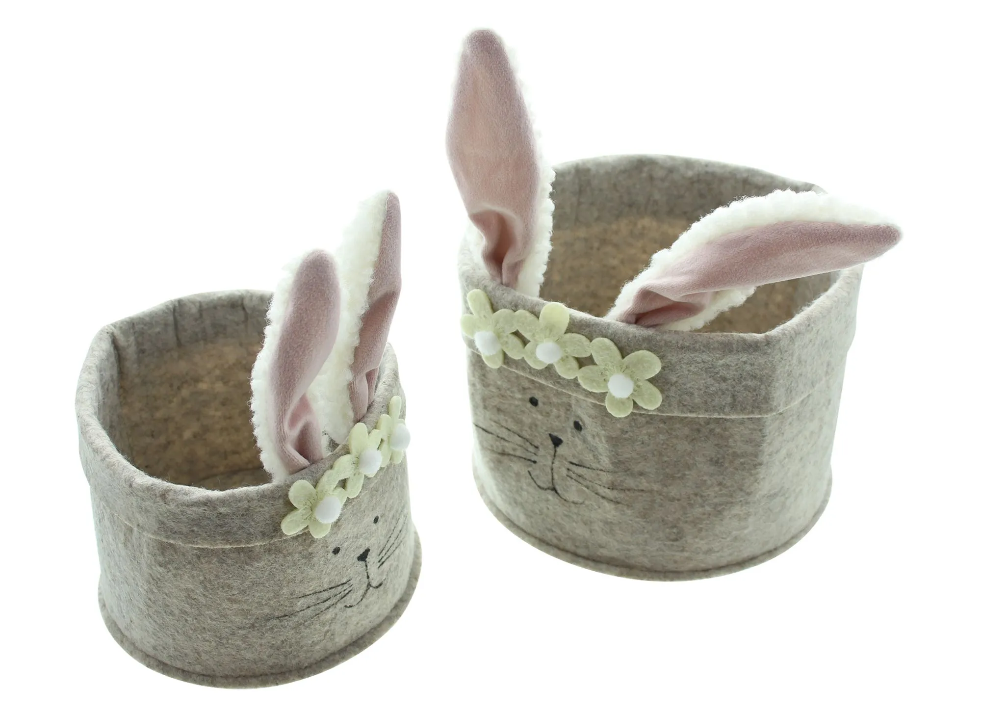 Acheter Lot de 2 nids de Pâques "lapin"  dans la boutique en ligne de Frank Flechtwaren pour Tons pastel