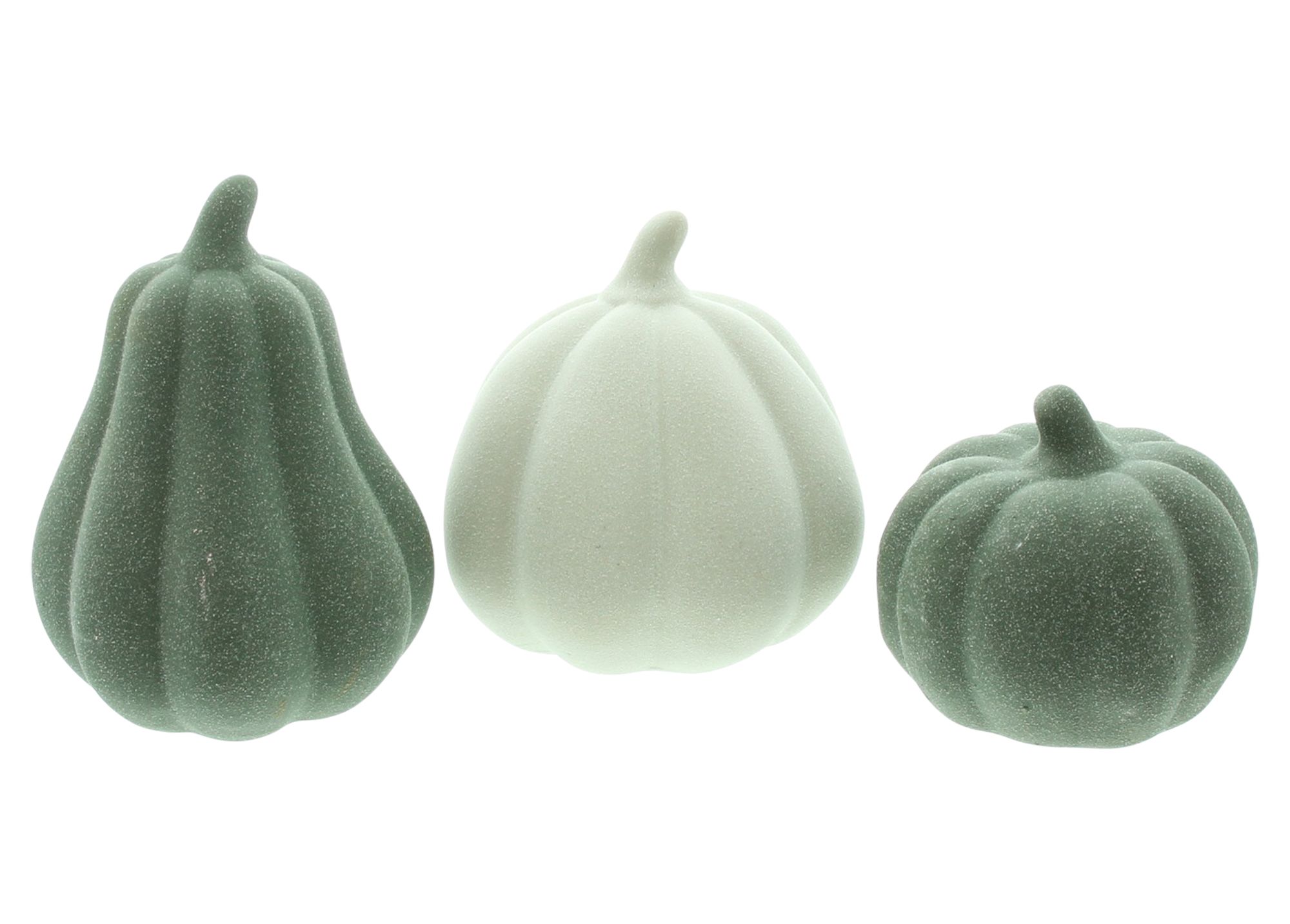 Acheter Lot de 3 citrouilles "Green Shades"  dans la boutique en ligne de Frank Flechtwaren pour Citrouilles