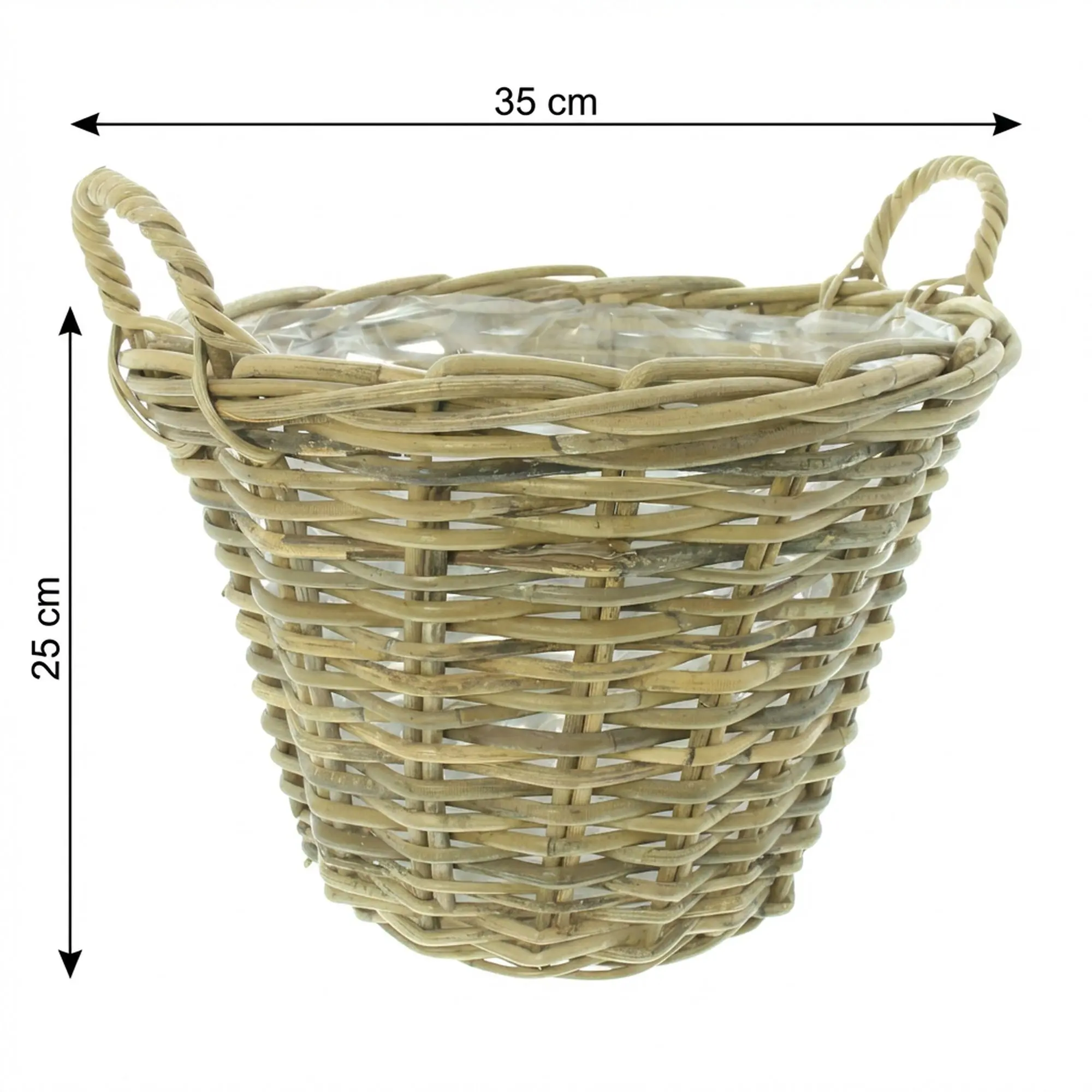 Acheter Corbeille à plantes "rotin fendu"  dans la boutique en ligne de Frank Flechtwaren pour Jardinières corbeilles