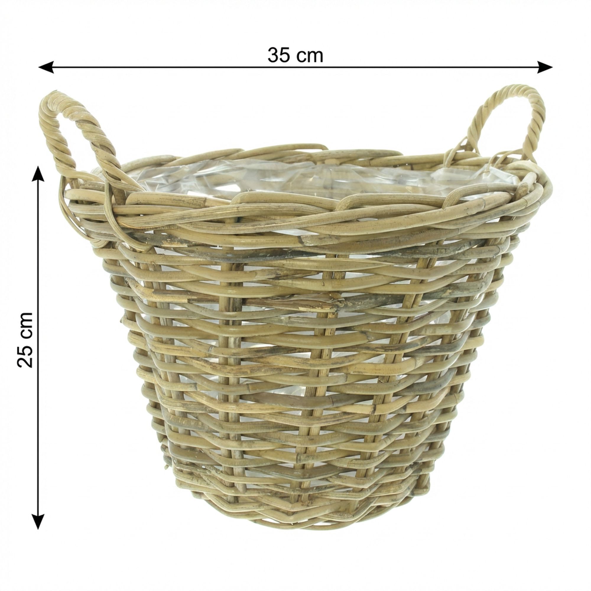 Acheter Corbeille à plantes "rotin fendu"  dans la boutique en ligne de Frank Flechtwaren pour Jardinières corbeilles