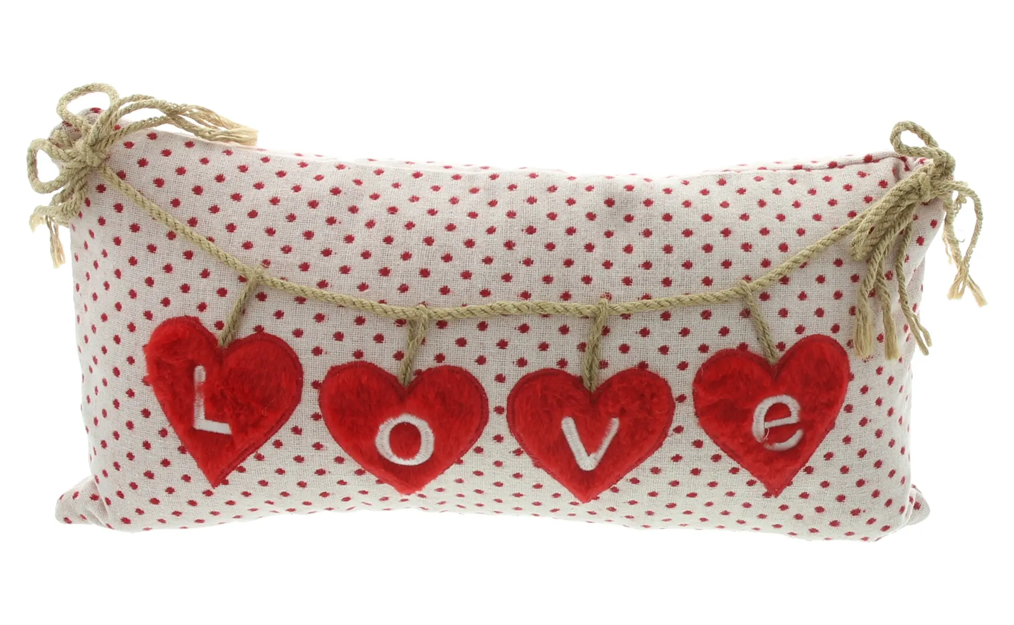 Acheter Housse de coussin décorative "Love Hearts"  dans la boutique en ligne de Frank Flechtwaren pour Pâques colorée