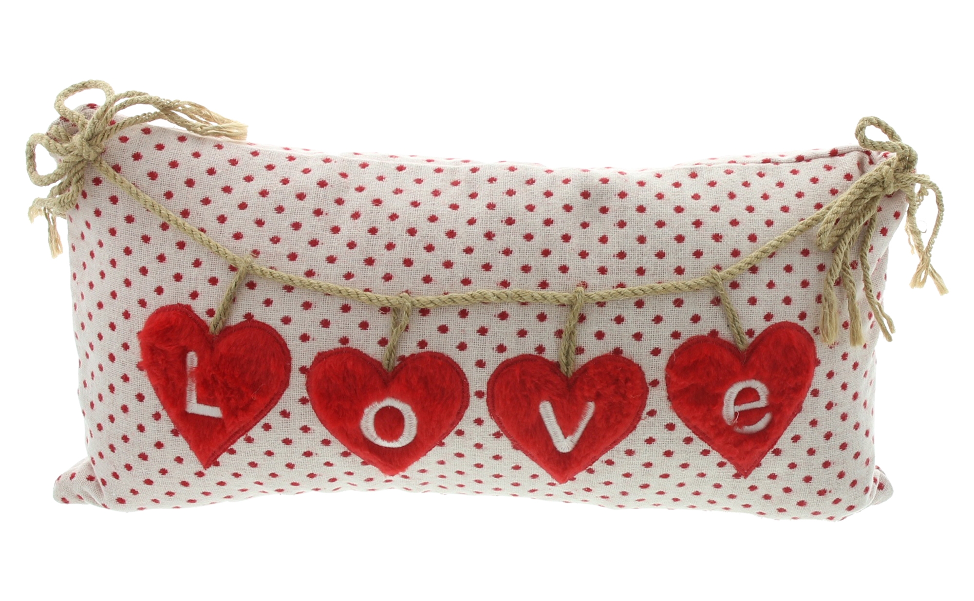 Acheter Housse de coussin décorative "Love Hearts"  dans la boutique en ligne de Frank Flechtwaren pour Nouvel arrivage