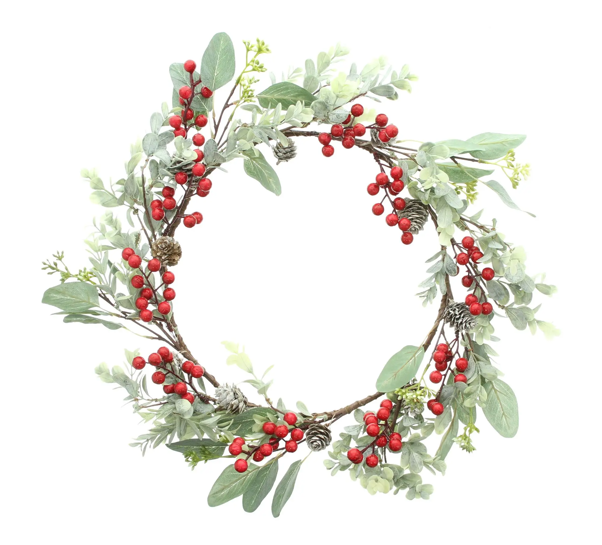 Acheter Couronne "baies rouges"  dans la boutique en ligne de Frank Flechtwaren pour Couronnes de Noël