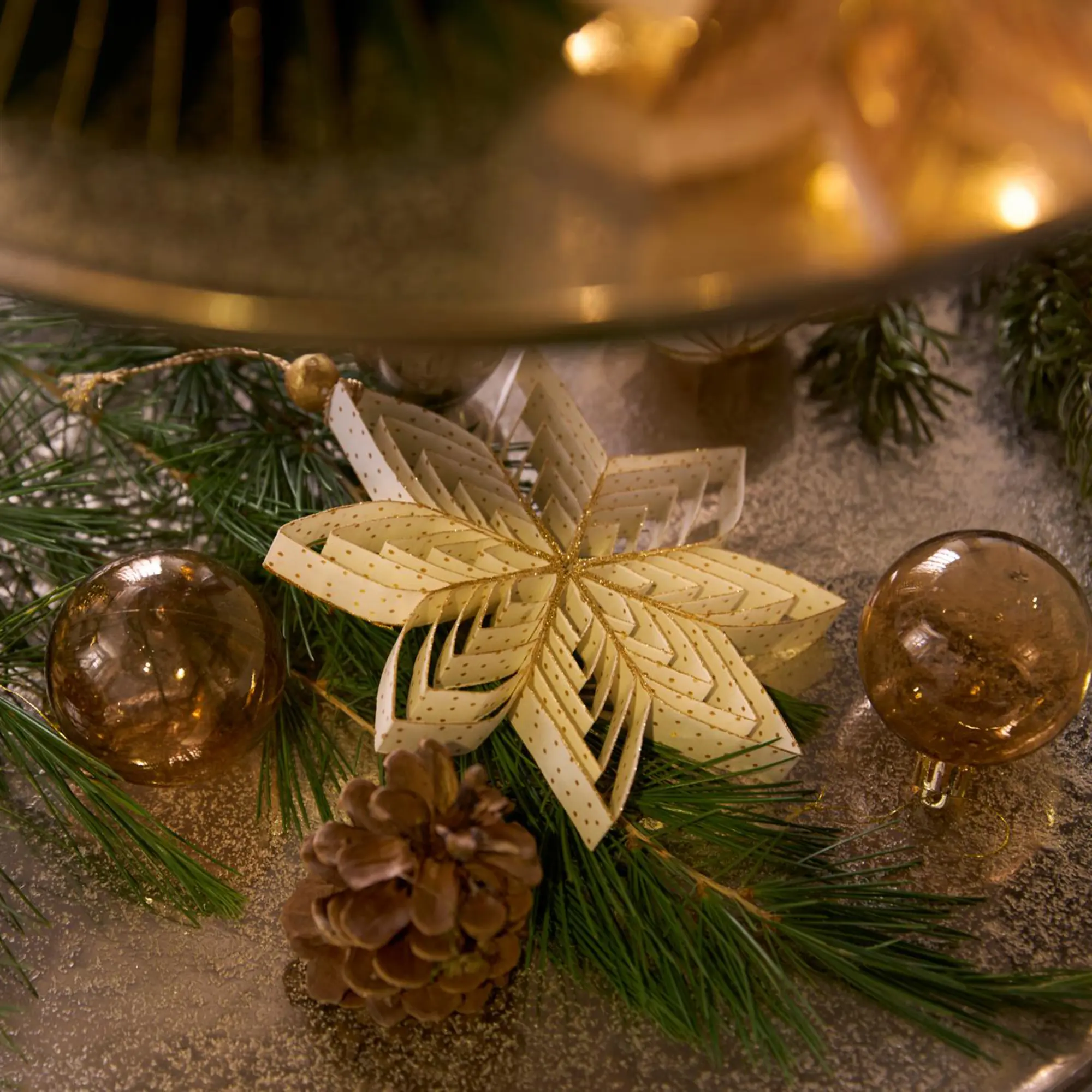 Acheter Suspensions décoratives « Étoile de Noël », lot de 5 dans la boutique en ligne de Frank Flechtwaren pour Glam métallique
