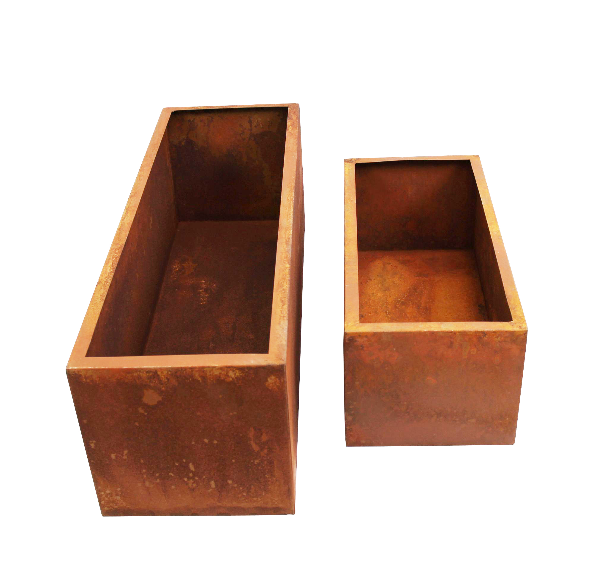 Acheter Lot de 2 jardinières "rouille"  dans la boutique en ligne de Frank Flechtwaren pour Pots de fleurs