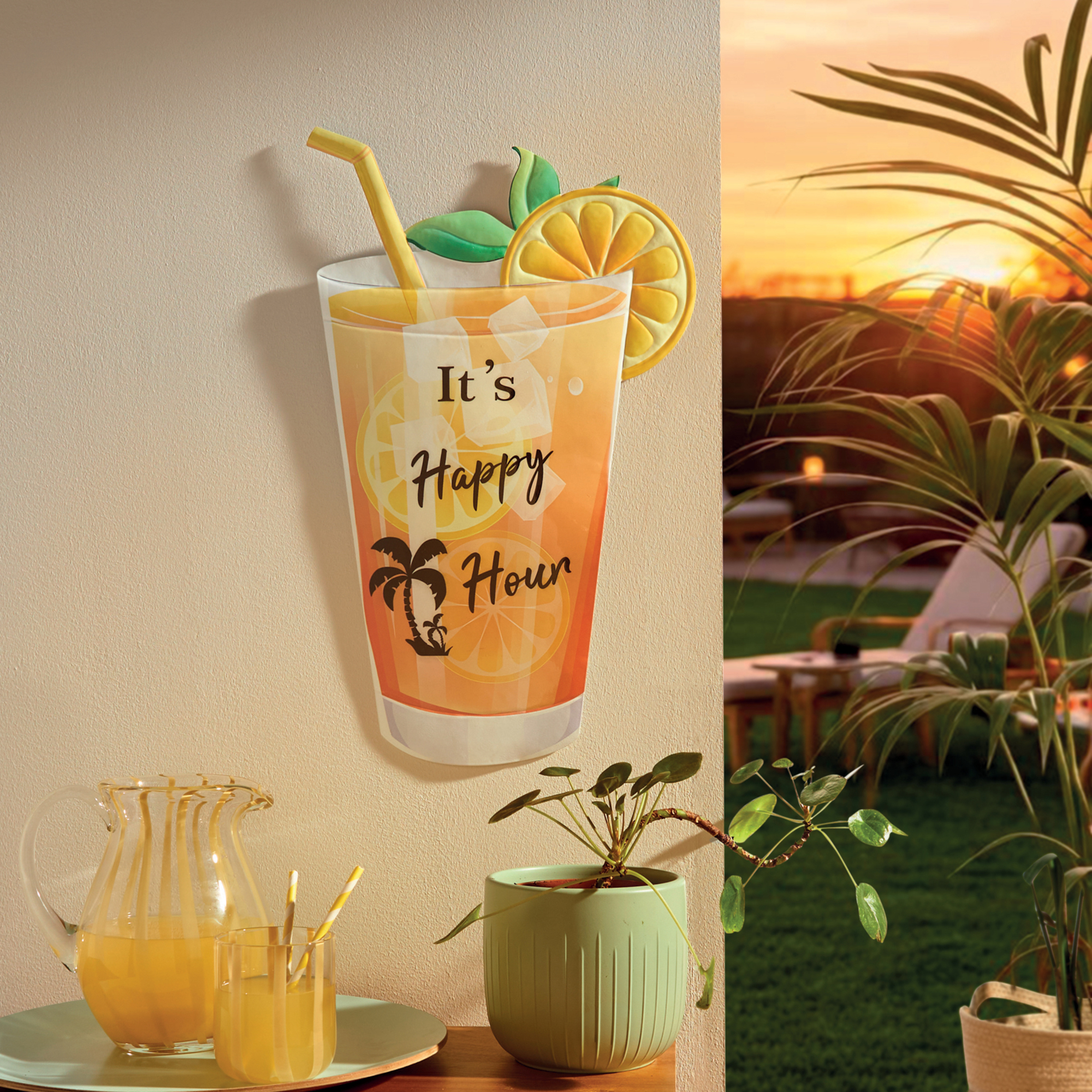 Acheter Décoration murale "Happy Hour"  dans la boutique en ligne de Frank Flechtwaren