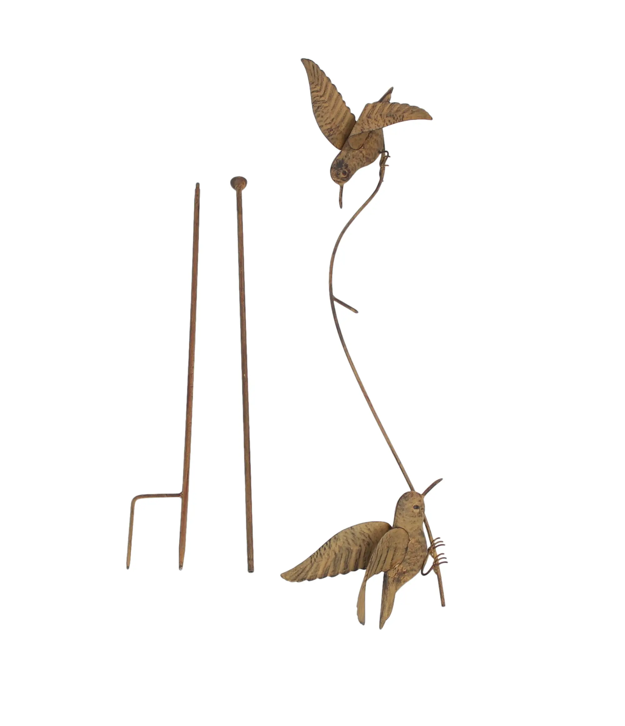 Acheter Pic de jardin "balancelle à oiseaux"  dans la boutique en ligne de Frank Flechtwaren pour Décoration rouille pour votre jardin