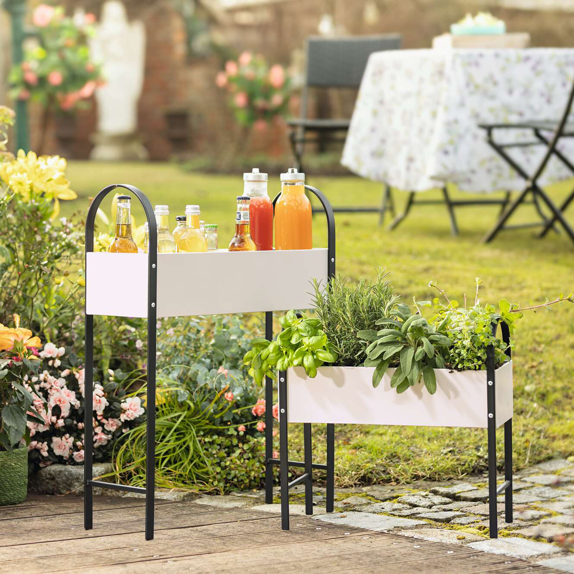 Acheter Lot de 2 jardinières " rétro" dans la boutique en ligne de Frank Flechtwaren pour Serres et parterres surélevés Acheter Lot de 2 jardinières " rétro" dans la boutique en ligne de Frank Flechtwaren pour Serres et parterres surélevés