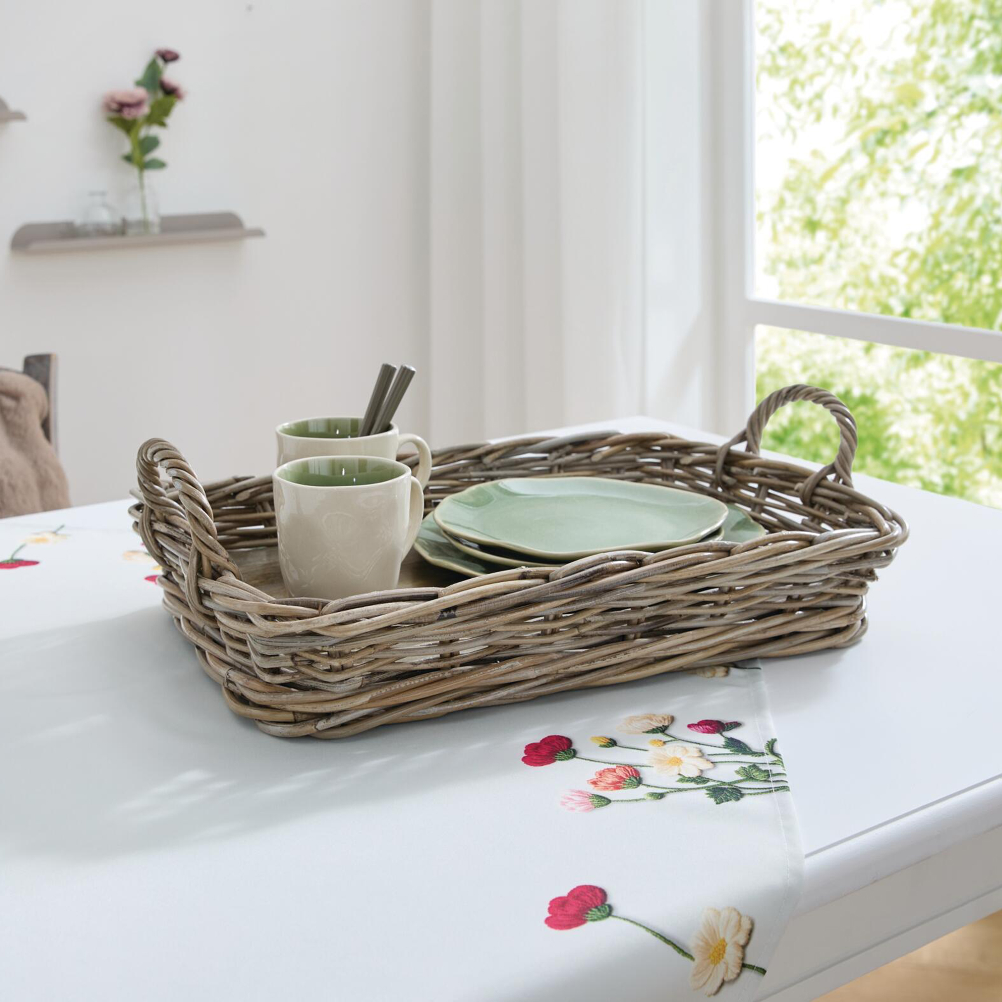 Acheter Plateau "Koboo Gris"  dans la boutique en ligne de Frank Flechtwaren