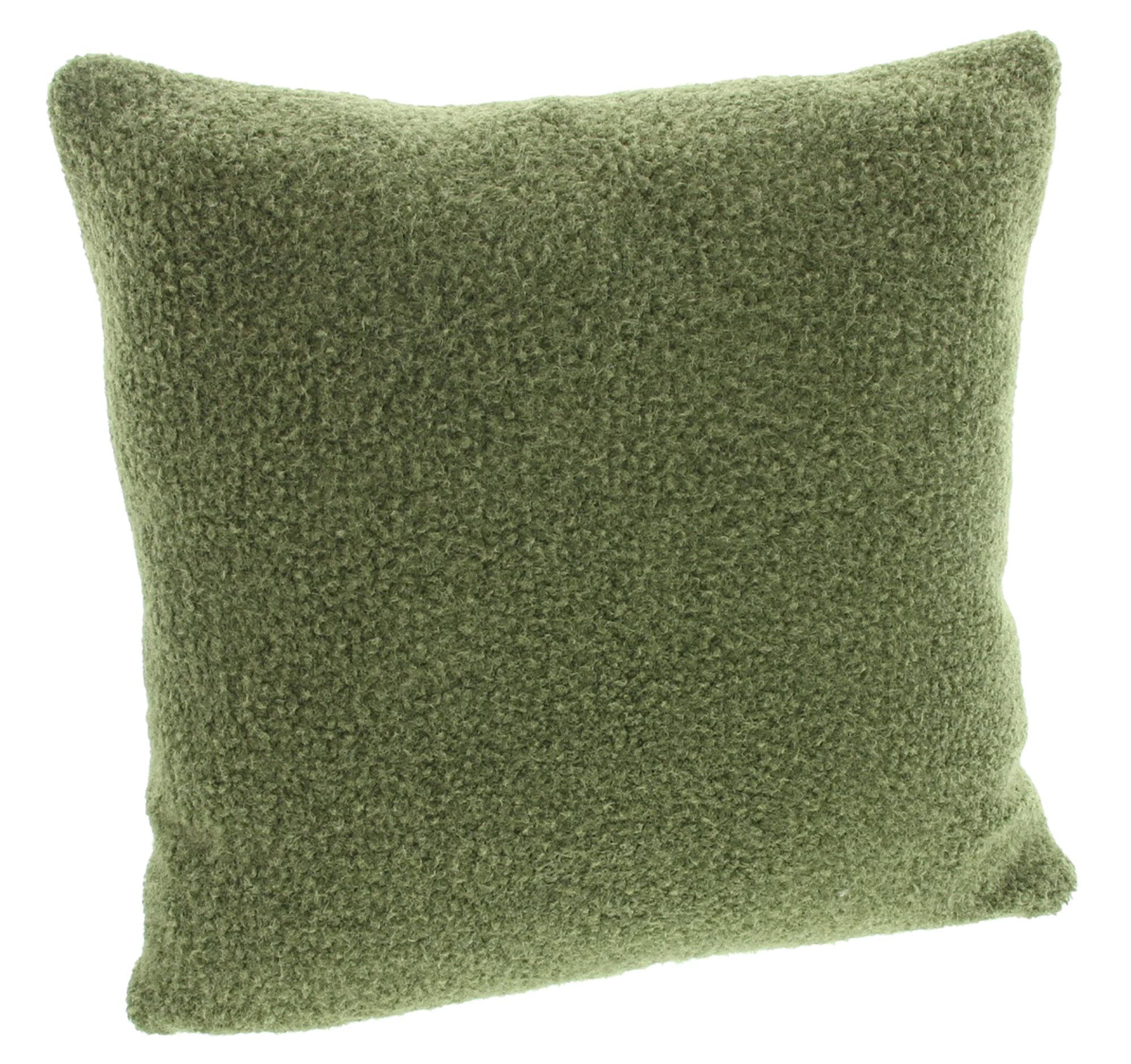 Acheter Housse de coussin « Effet laine vert » dans la boutique en ligne de Frank Flechtwaren pour Remplissages