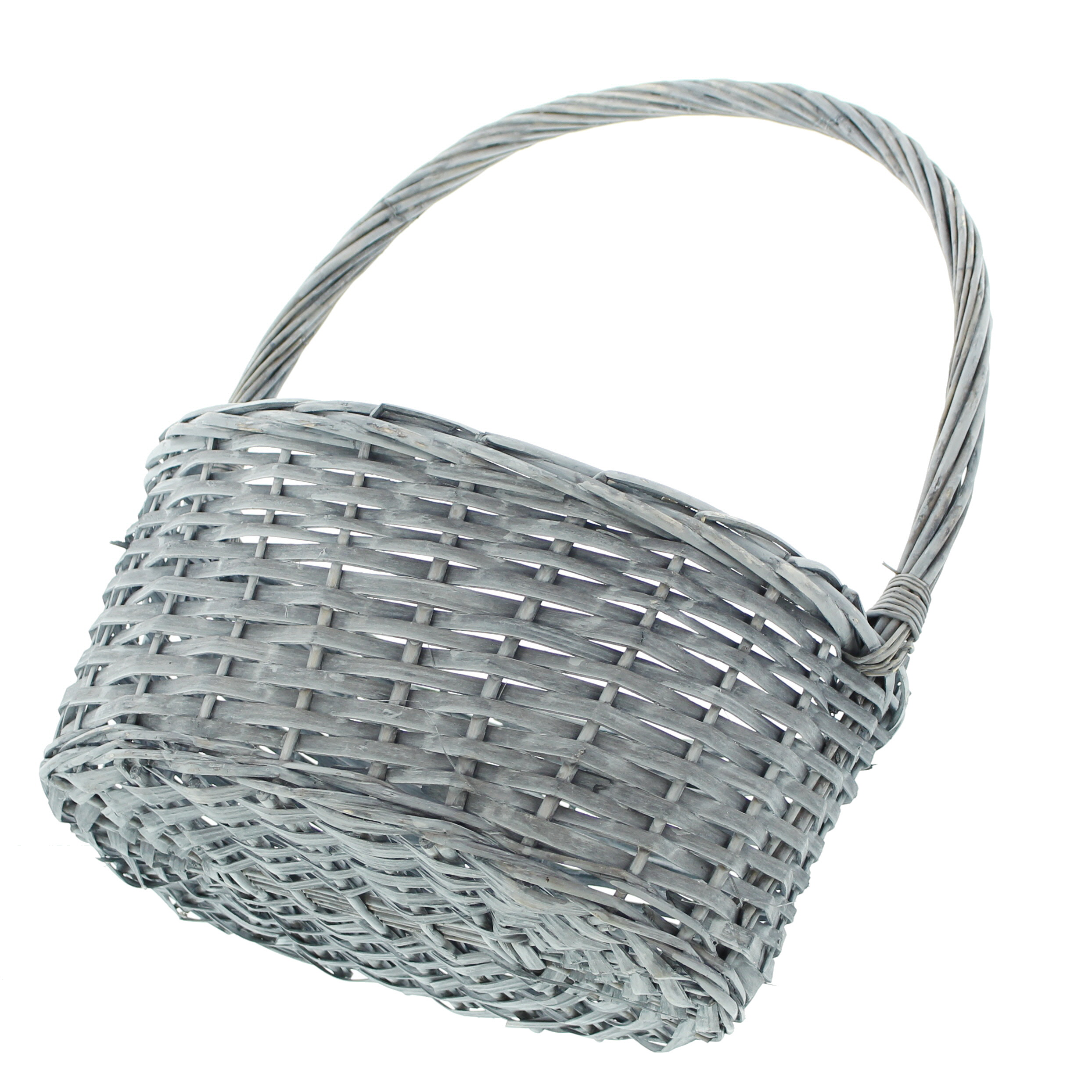 Acheter Corbeille à anse "cérusé gris" dans la boutique en ligne de Frank Flechtwaren pour Paniers cadeaux Acheter Corbeille à anse "cérusé gris" dans la boutique en ligne de Frank Flechtwaren pour Paniers cadeaux