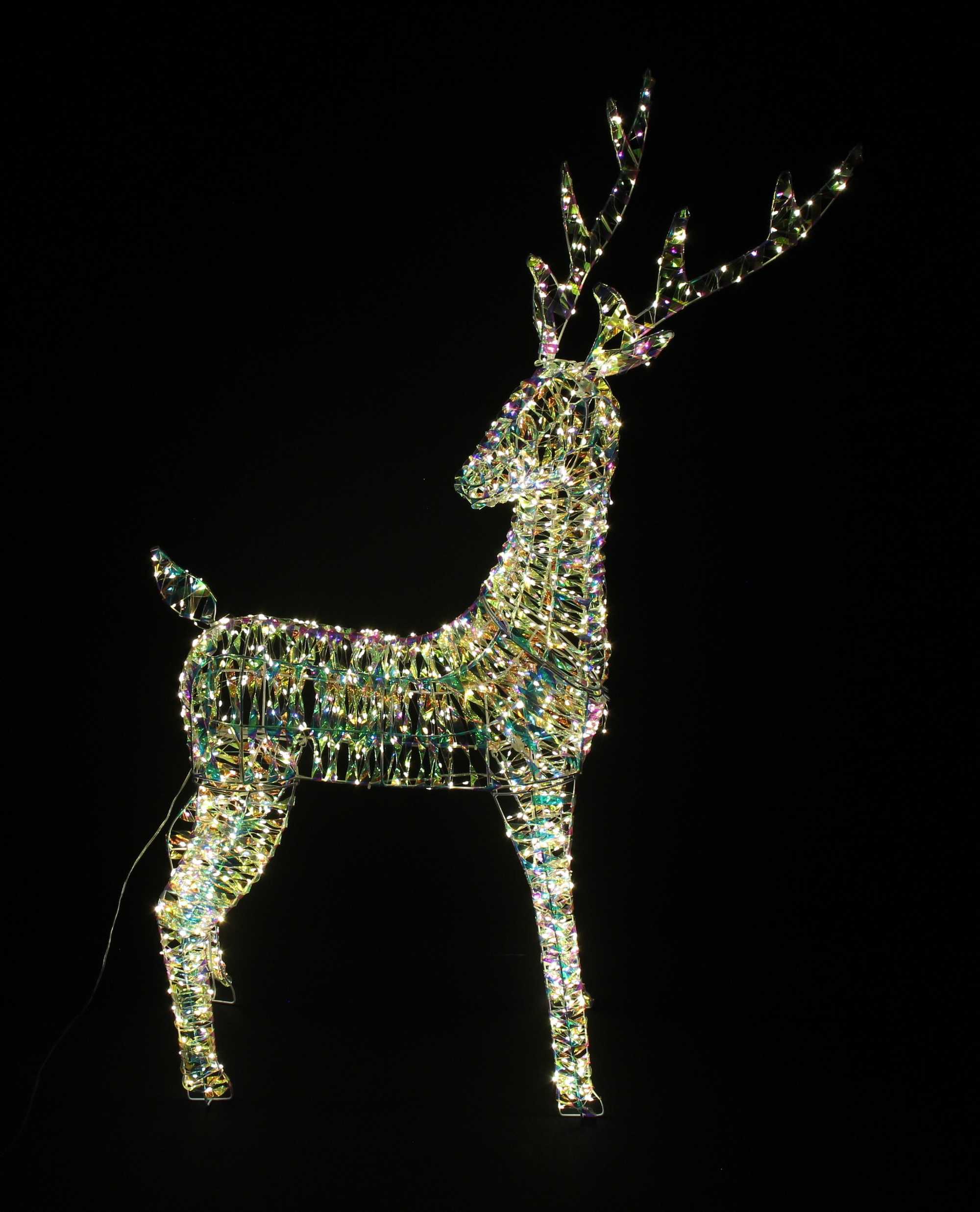 Acheter Renne LED « Rainbow », grand  dans la boutique en ligne de Frank Flechtwaren pour Décoration LED