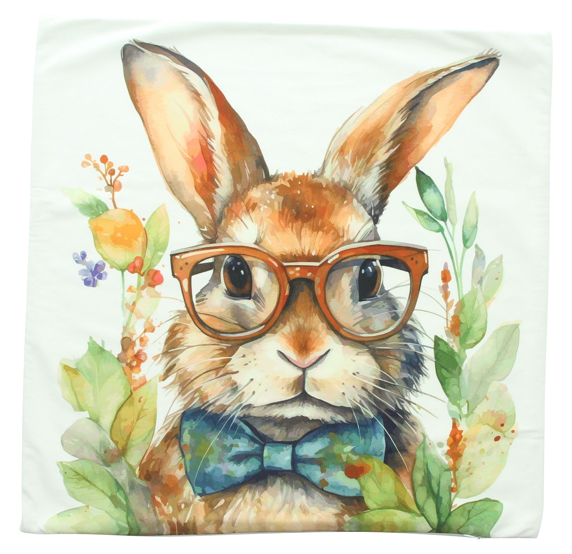 Acheter Housse de coussin "professeur lapin"  dans la boutique en ligne de Frank Flechtwaren pour Nouvel arrivage