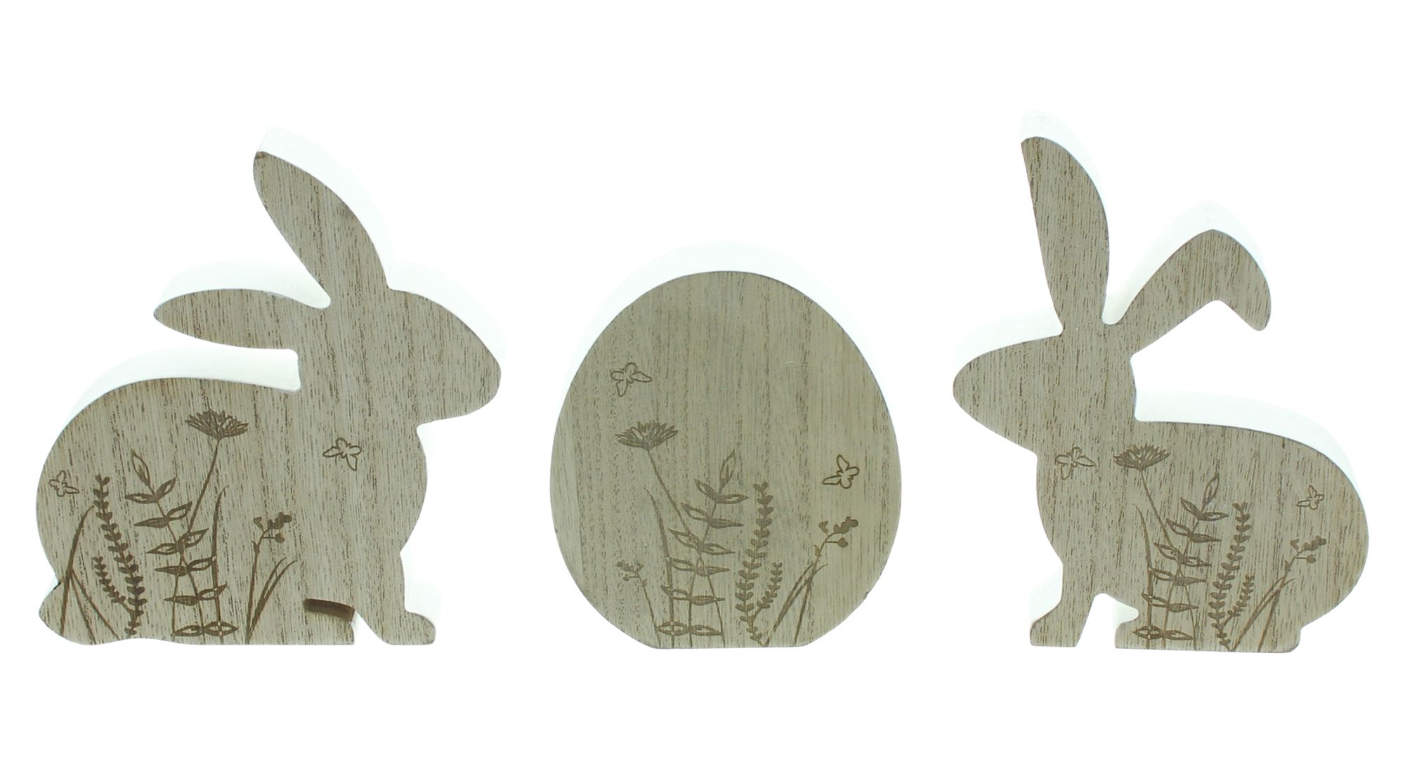 Acheter Lot de 3 décorations de Pâques "lapin et oeuf"  dans la boutique en ligne de Frank Flechtwaren pour Pâques