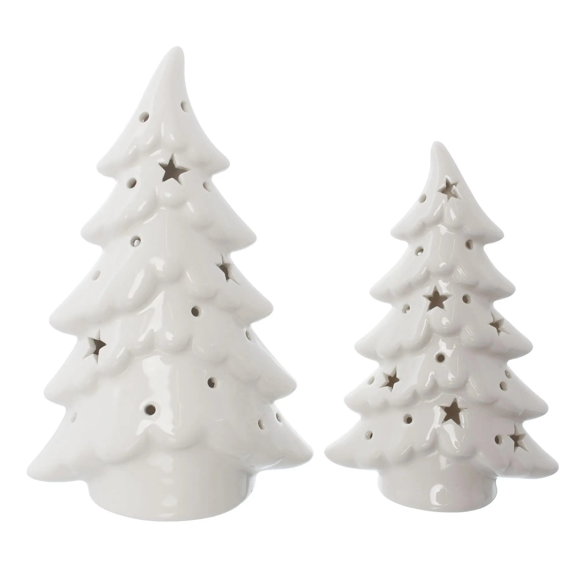 Acheter Lot de 2 Sapins LED "Magie de Noël"  dans la boutique en ligne de Frank Flechtwaren pour Sapins