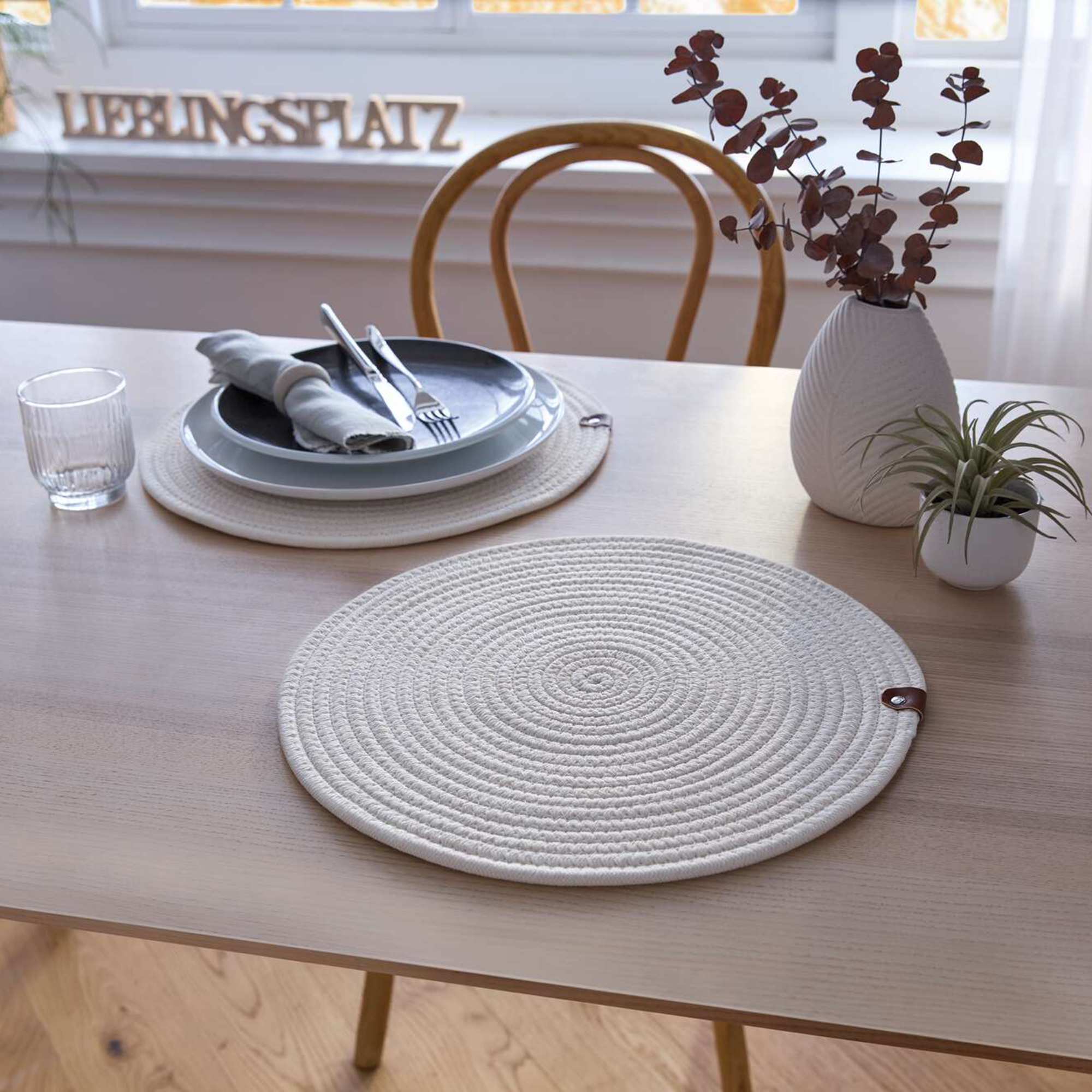 Acheter Lot de 2 sets de table "charme"  dans la boutique en ligne de Frank Flechtwaren