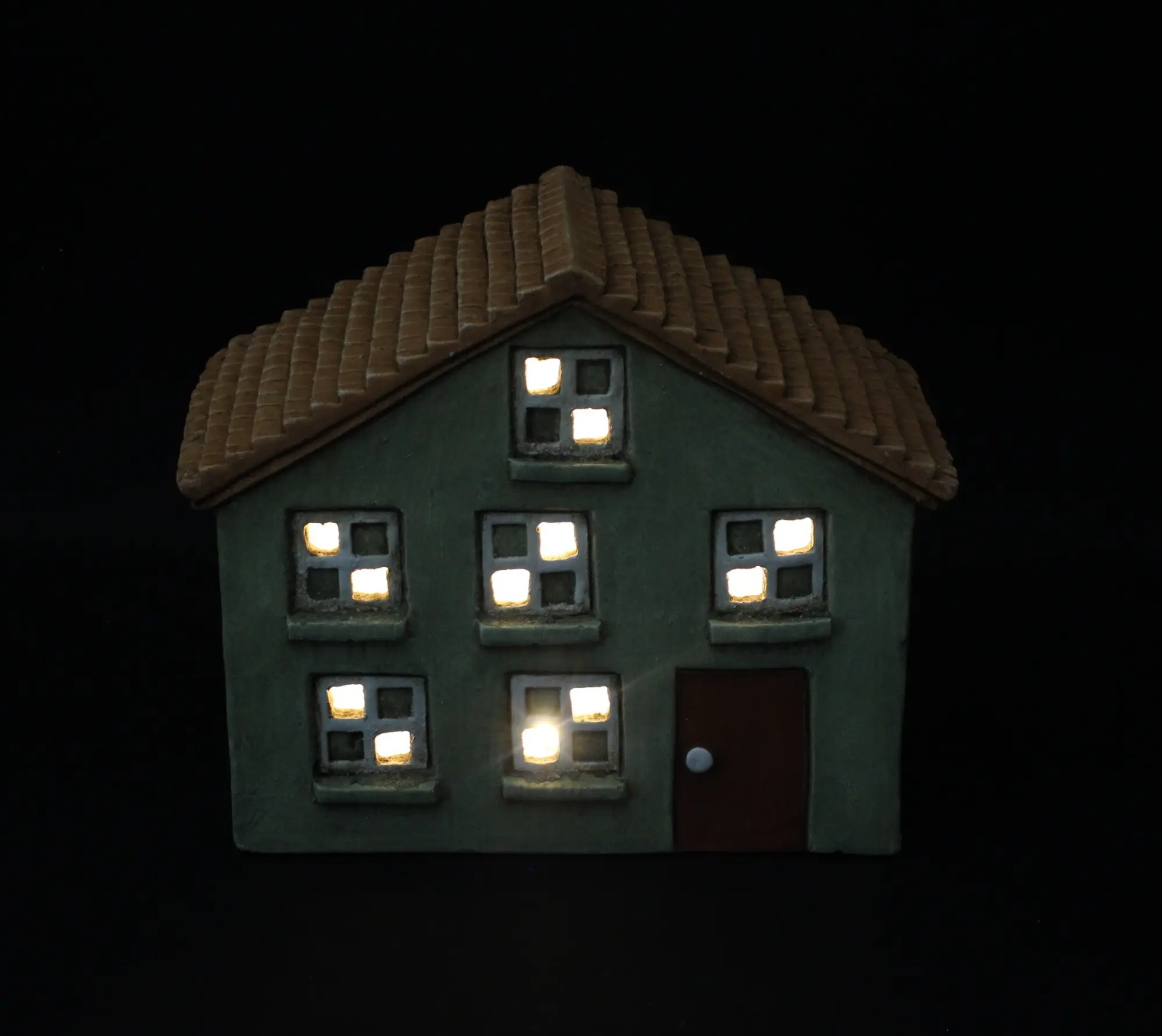 Acheter Maison LED "Sweet green Home"  dans la boutique en ligne de Frank Flechtwaren pour Décoration de table LED