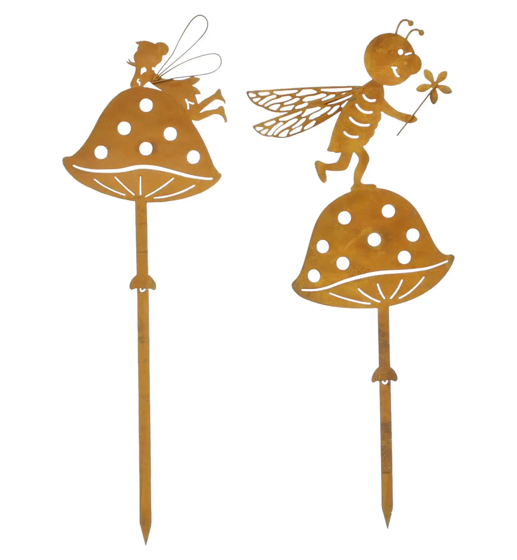 Acheter Lot de 2 pics de jardin "amis des champignons"  dans la boutique en ligne de Frank Flechtwaren pour Pâques