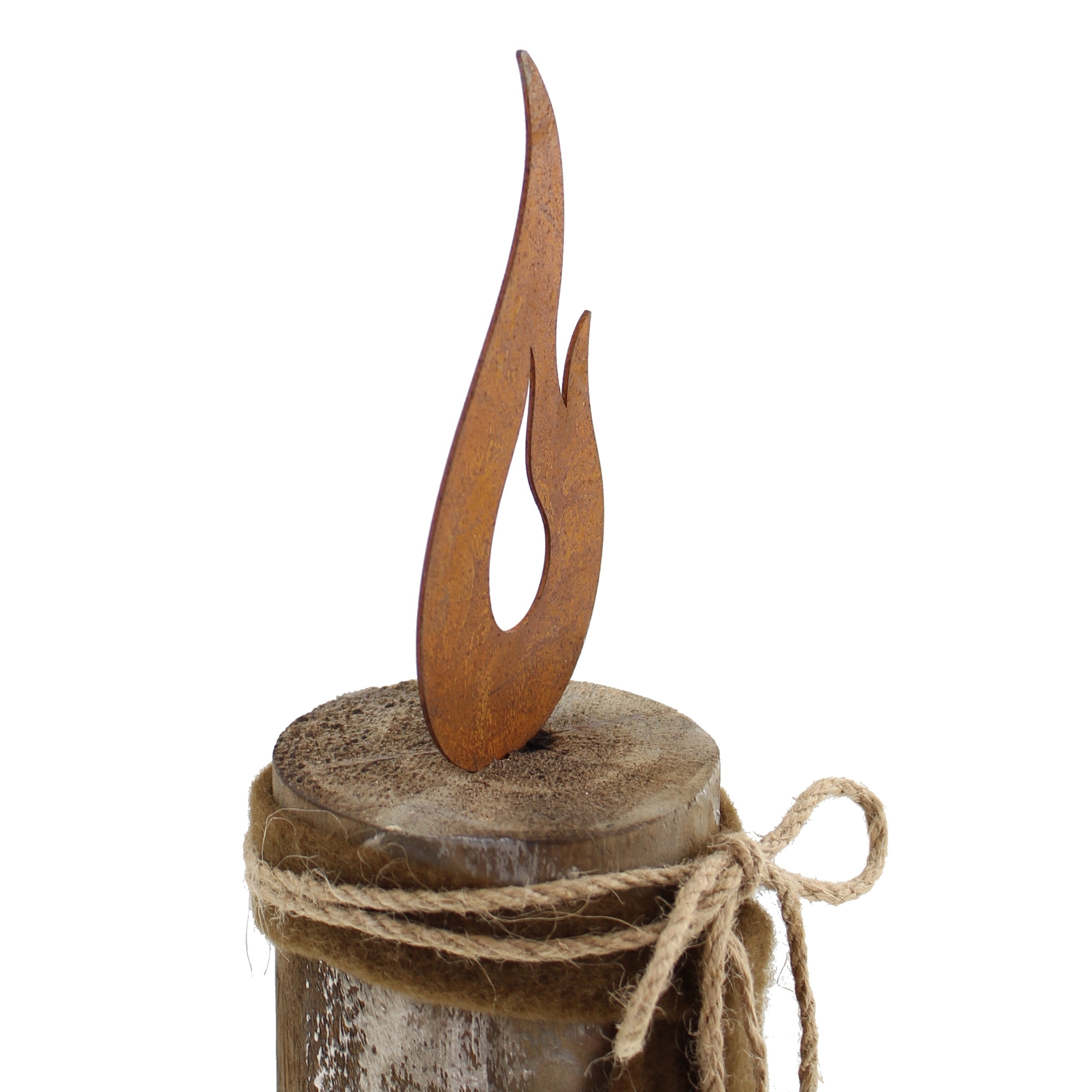 Acheter Lot de 2 colonnes "coeur enflammé"  dans la boutique en ligne de Frank Flechtwaren pour Automne