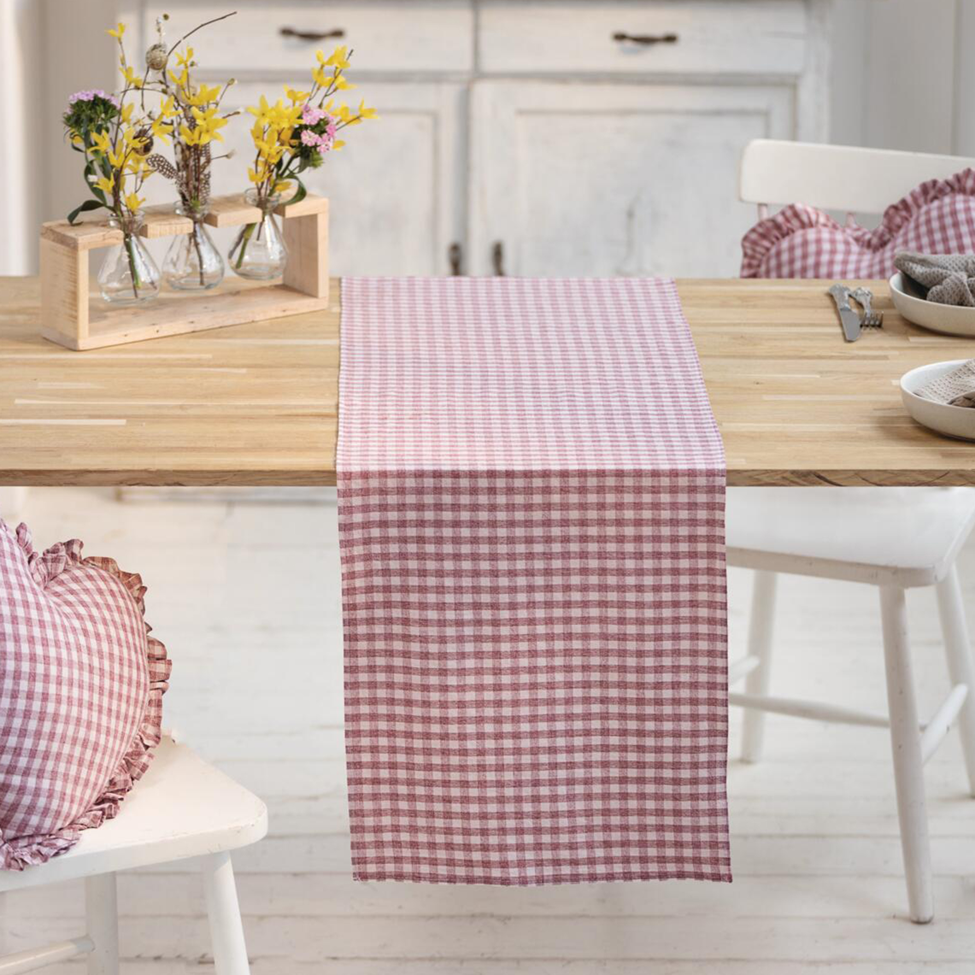 Acheter Chemin de table "carreaux vintage"  dans la boutique en ligne de Frank Flechtwaren