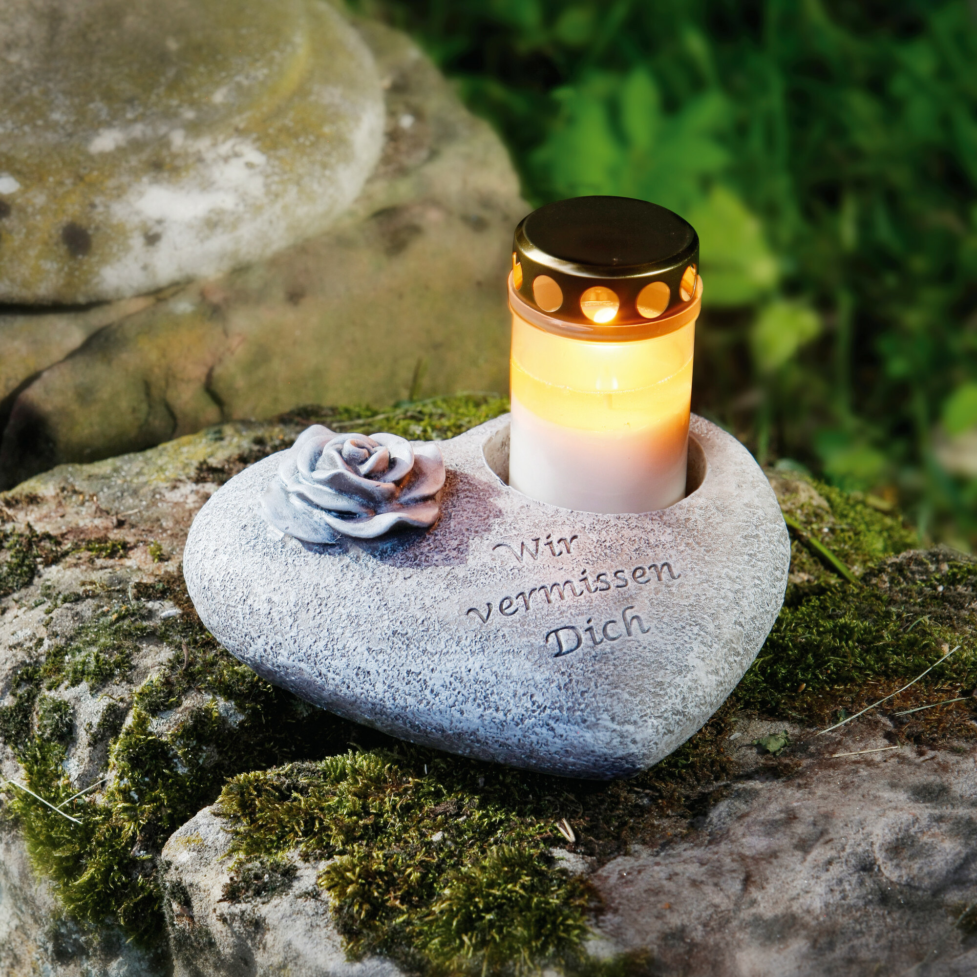Acheter Ornement pour cimetière "coeur"  dans la boutique en ligne de Frank Flechtwaren