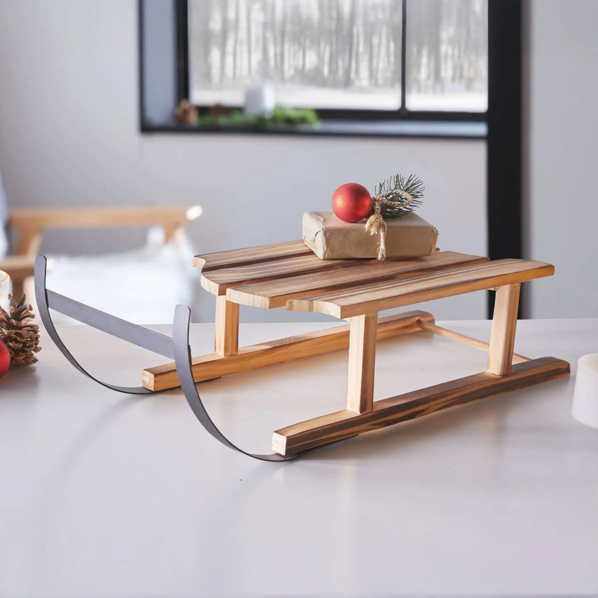 Acheter Luge décorative "nature"  dans la boutique en ligne de Frank Flechtwaren pour Traîneaux