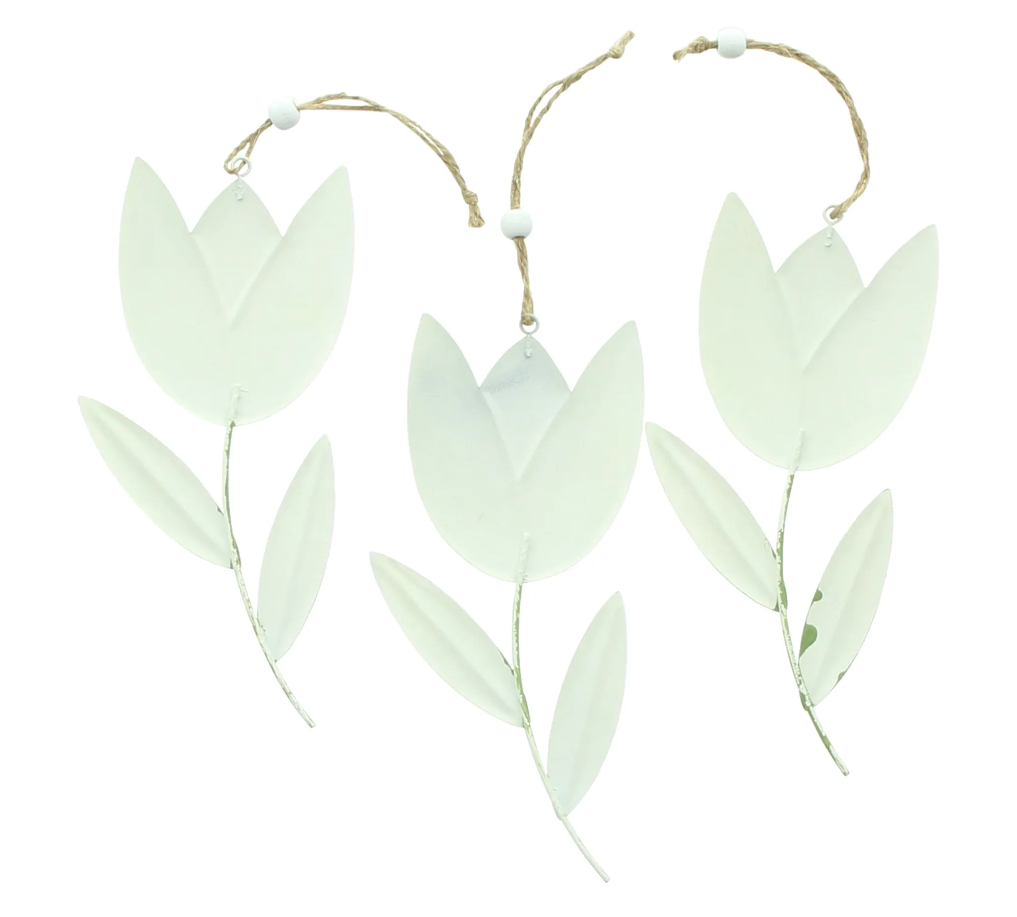 Acheter Lot de 3 suspensions "tulipes"  dans la boutique en ligne de Frank Flechtwaren pour Décorations à suspendre