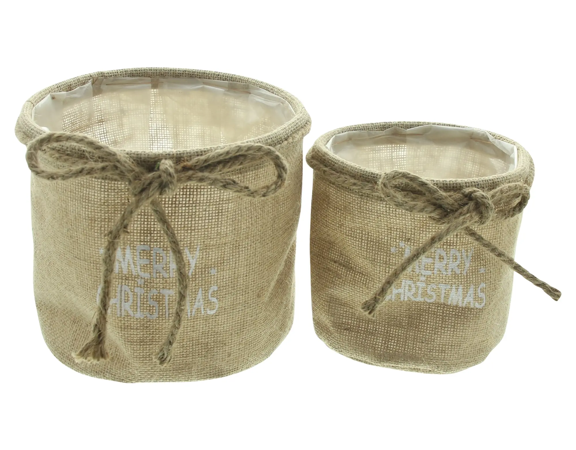 Acheter Lot de 2 paniers à plantes "Merry Christmas"  dans la boutique en ligne de Frank Flechtwaren pour Planteur