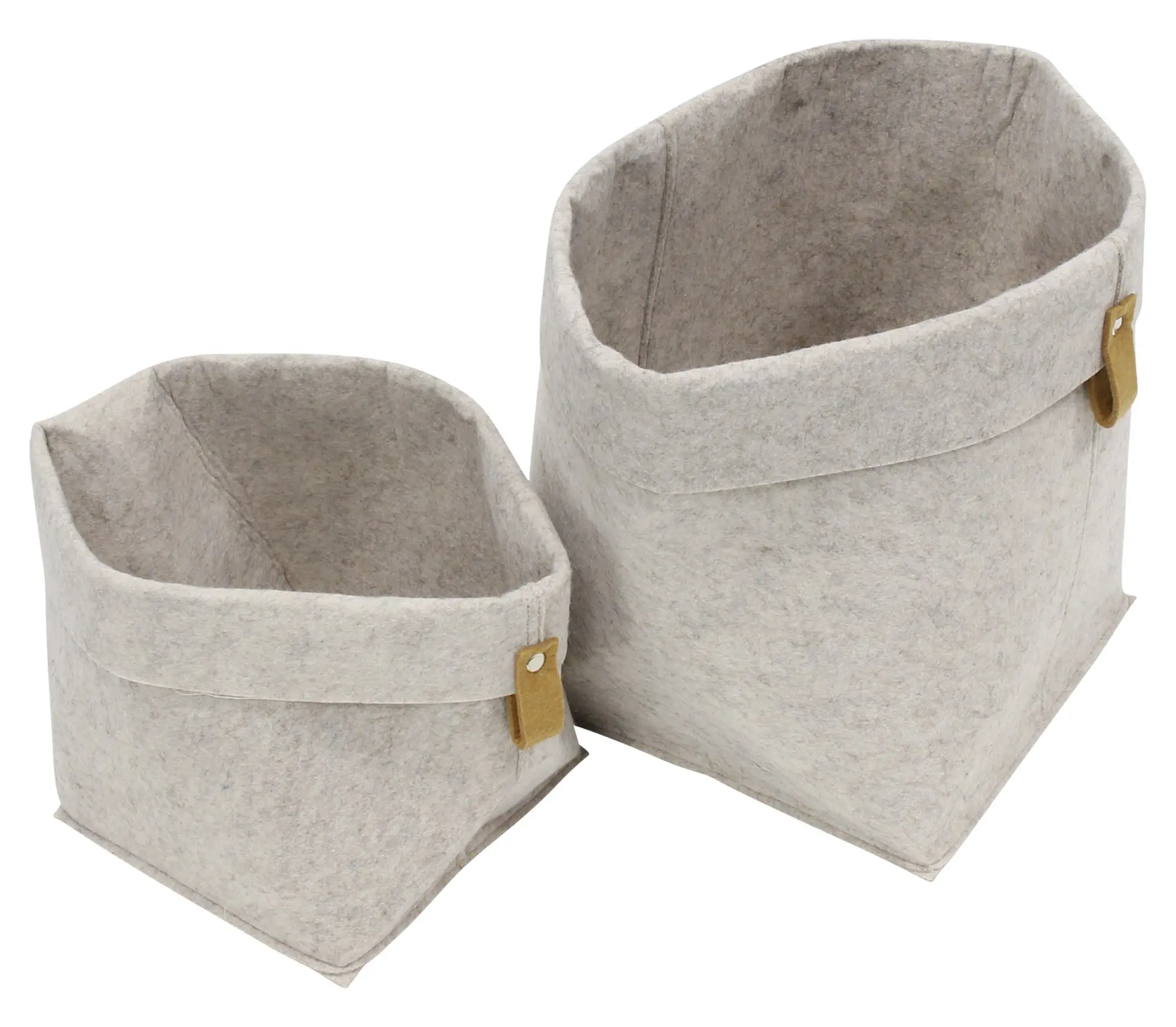 Acheter Lot de 2 sacs en feutre "pure"  dans la boutique en ligne de Frank Flechtwaren pour Paniers de remplissage &amp; universels