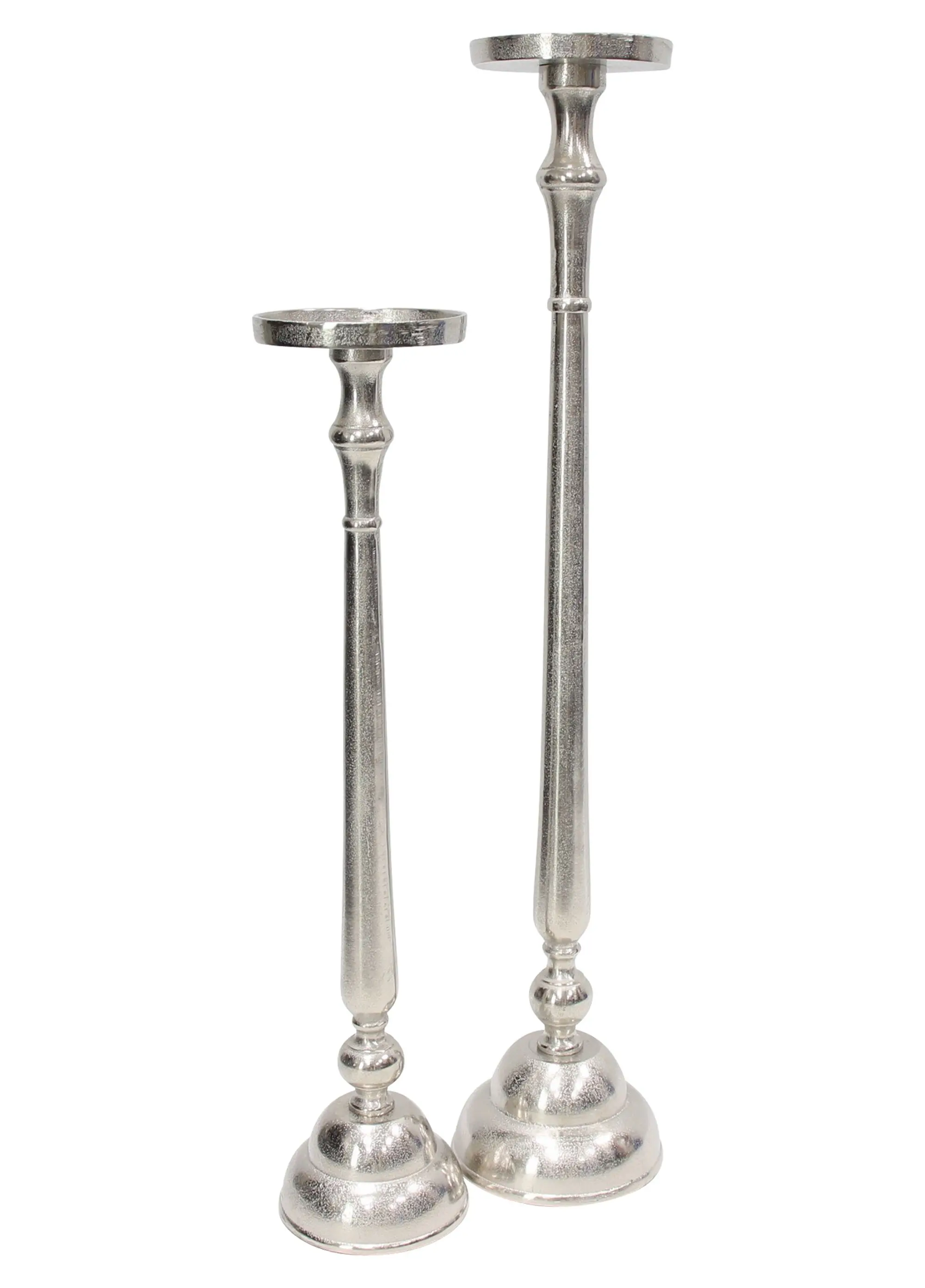 Acheter Bougeoirs « Argentum », lot de 2 dans la boutique en ligne de Frank Flechtwaren pour Glam métallique