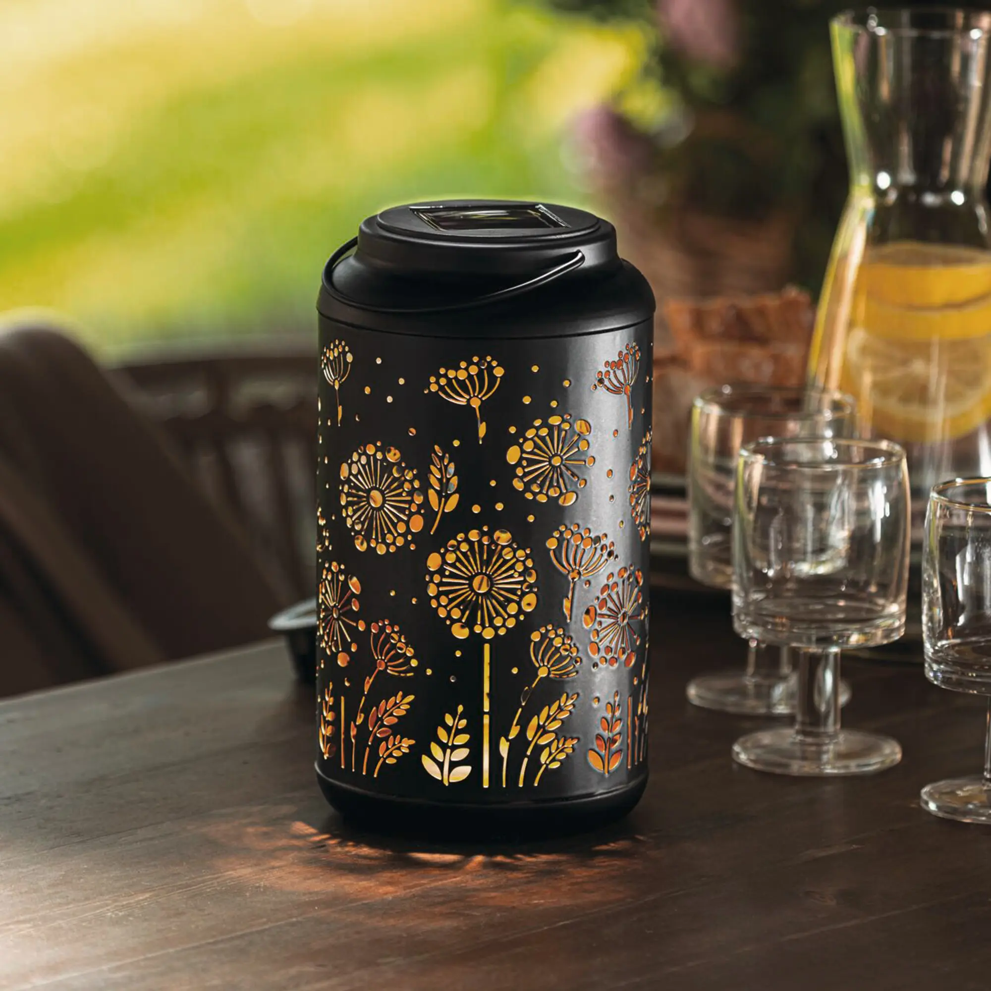 Acheter Laterne solaire "pissenlit"  dans la boutique en ligne de Frank Flechtwaren