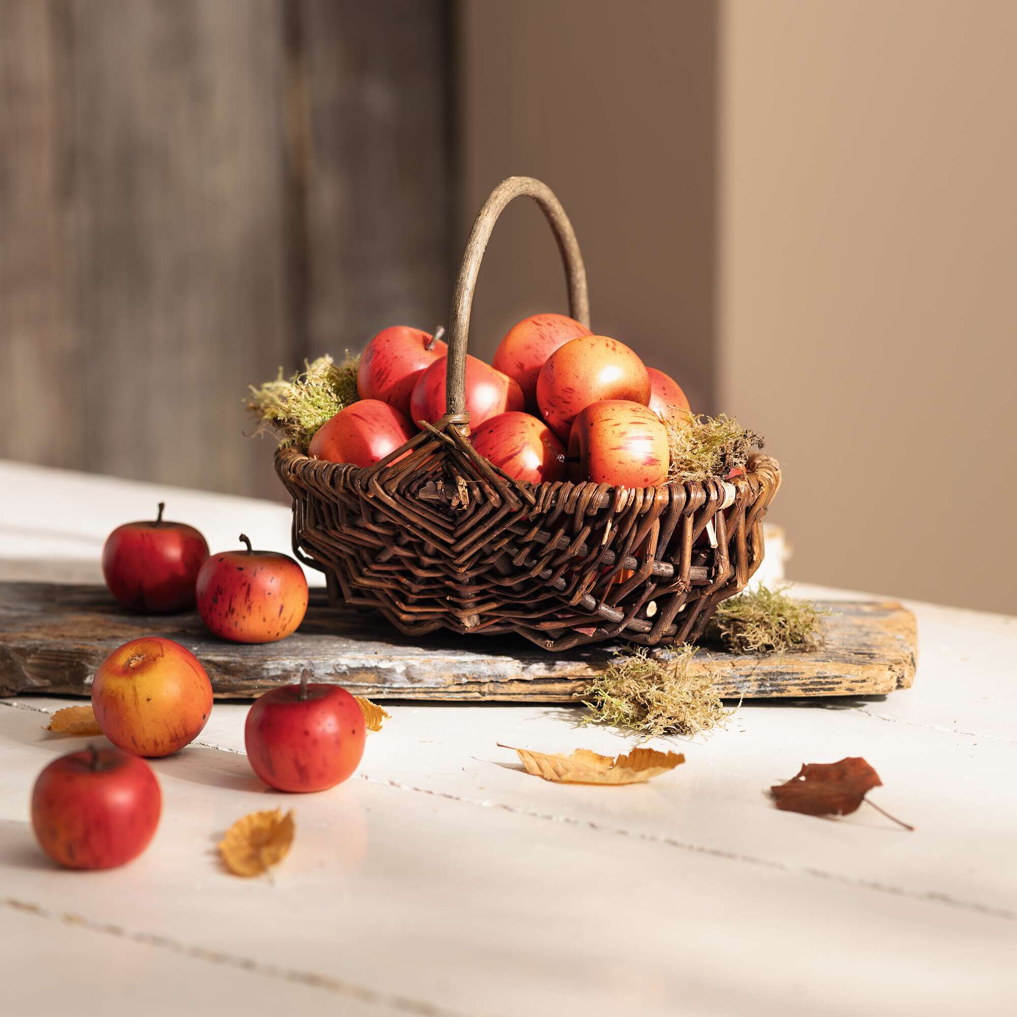Acheter Lot de 12 pommes "rouge"  dans la boutique en ligne de Frank Flechtwaren pour Automne