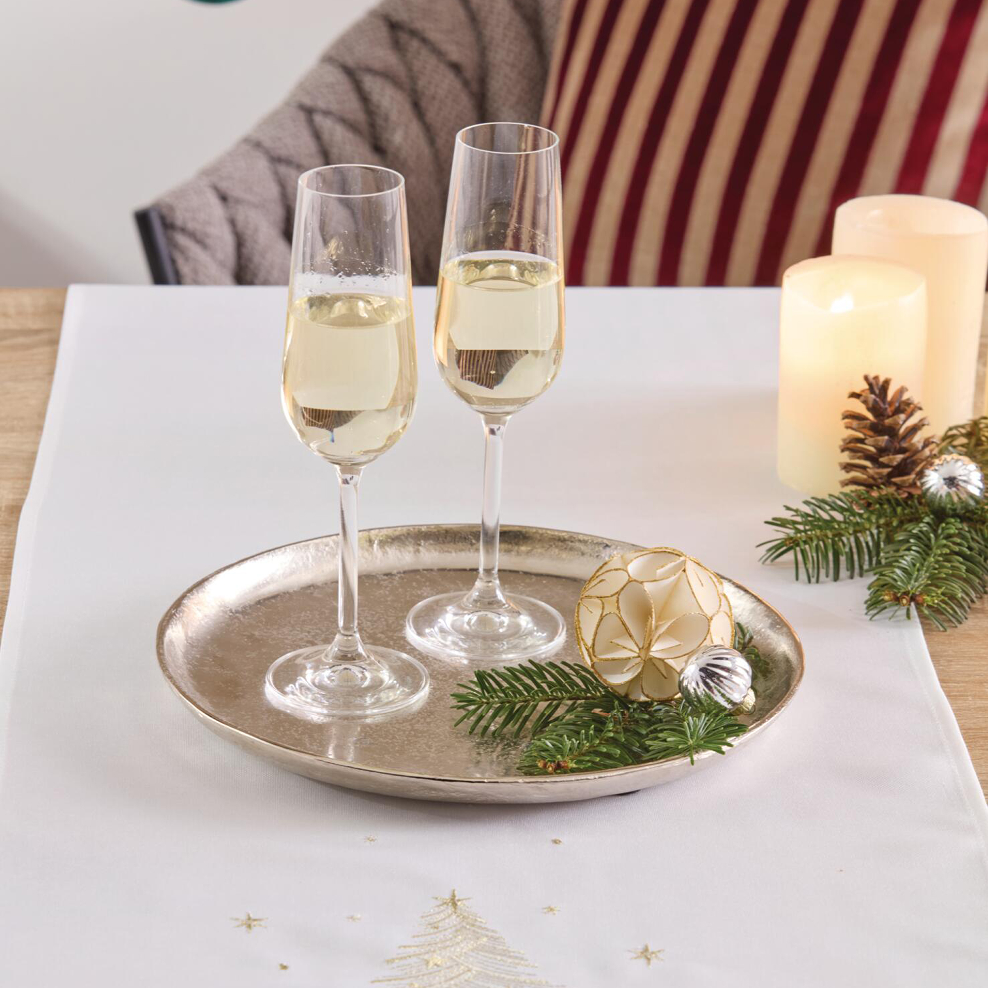 Acheter Plateau décoratif « Silberglanz »  dans la boutique en ligne de Frank Flechtwaren