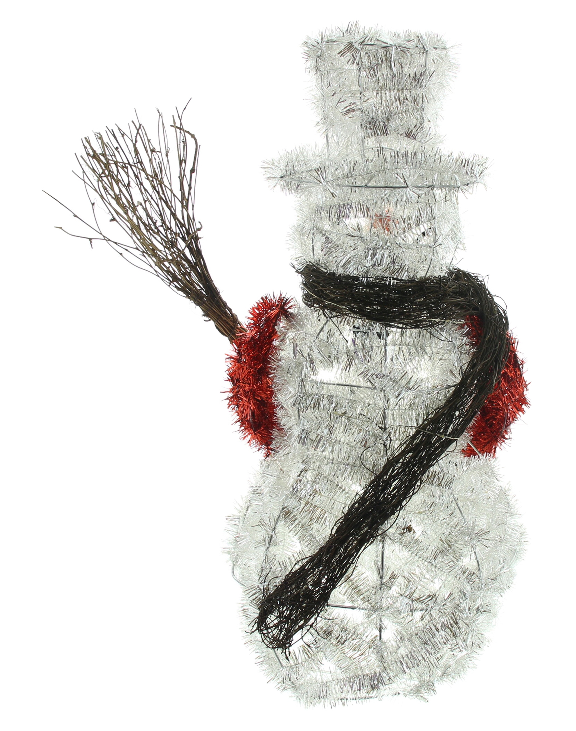 Acheter Bonhomme de neige LED "scintillement argenté"  dans la boutique en ligne de Frank Flechtwaren pour Pères Noël