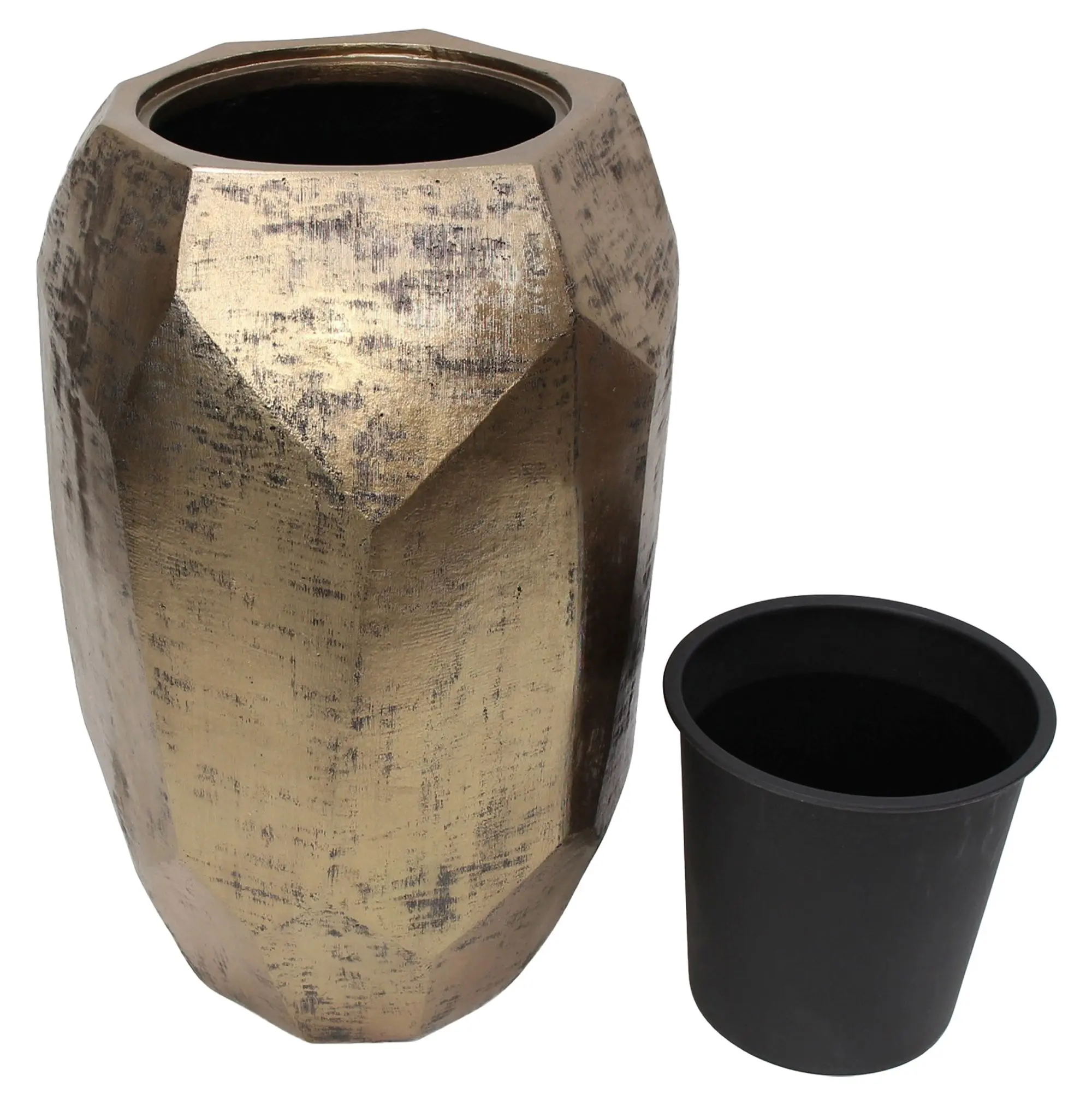 Acheter Cache-pot « Shades of Gold » dans la boutique en ligne de Frank Flechtwaren pour Jardinières