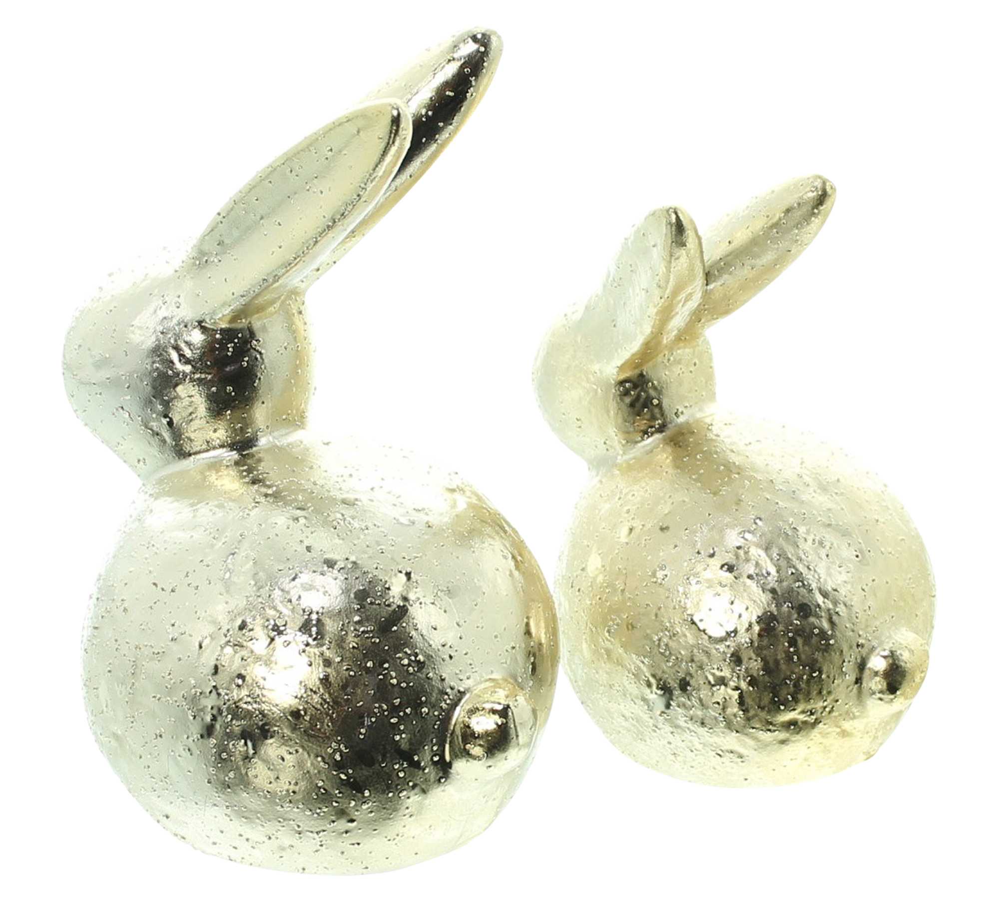 Acheter Lot de 2 lapins "doré"  dans la boutique en ligne de Frank Flechtwaren pour Lapin &amp; co