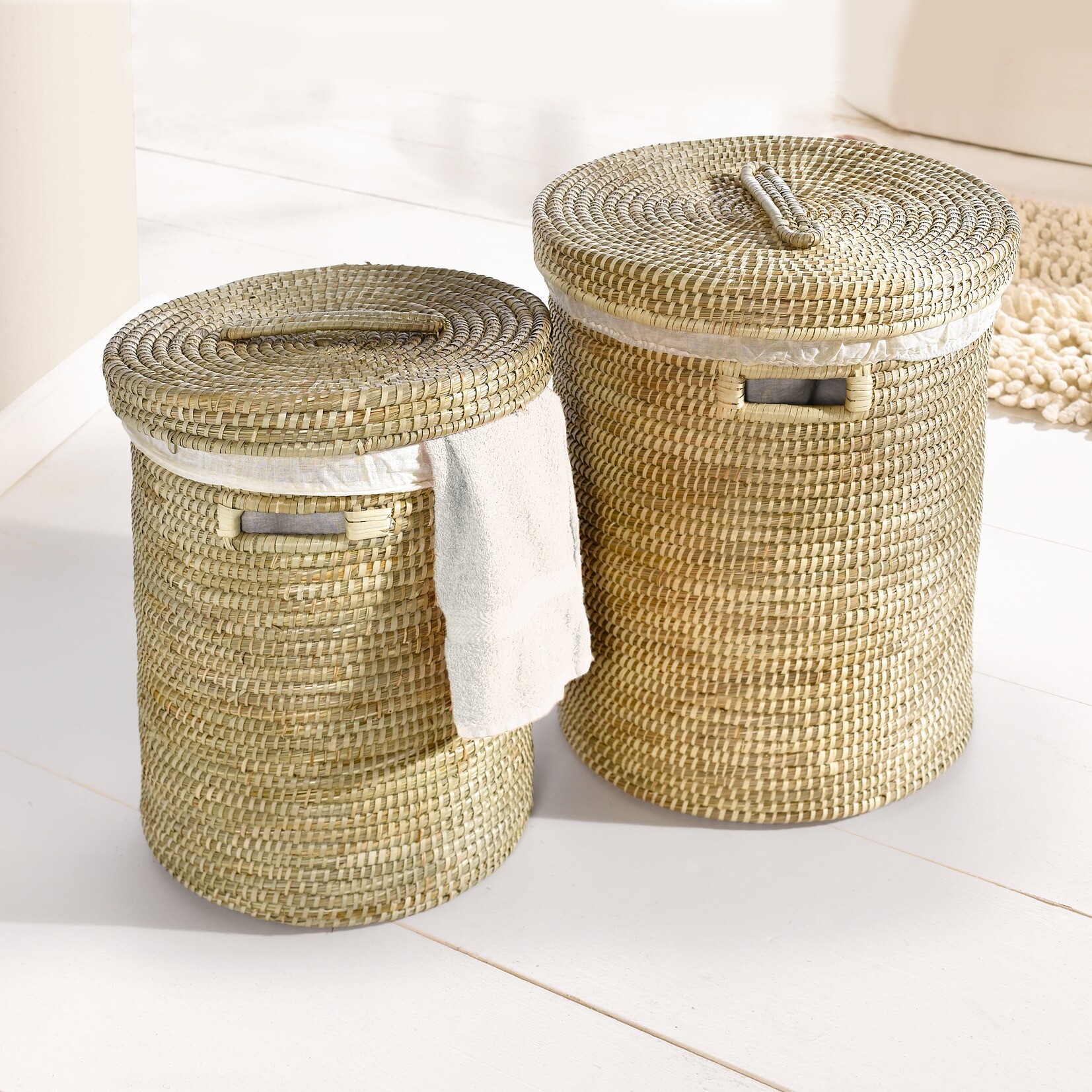 Acheter Panier à linge avec couvercle, PM  dans la boutique en ligne de Frank Flechtwaren