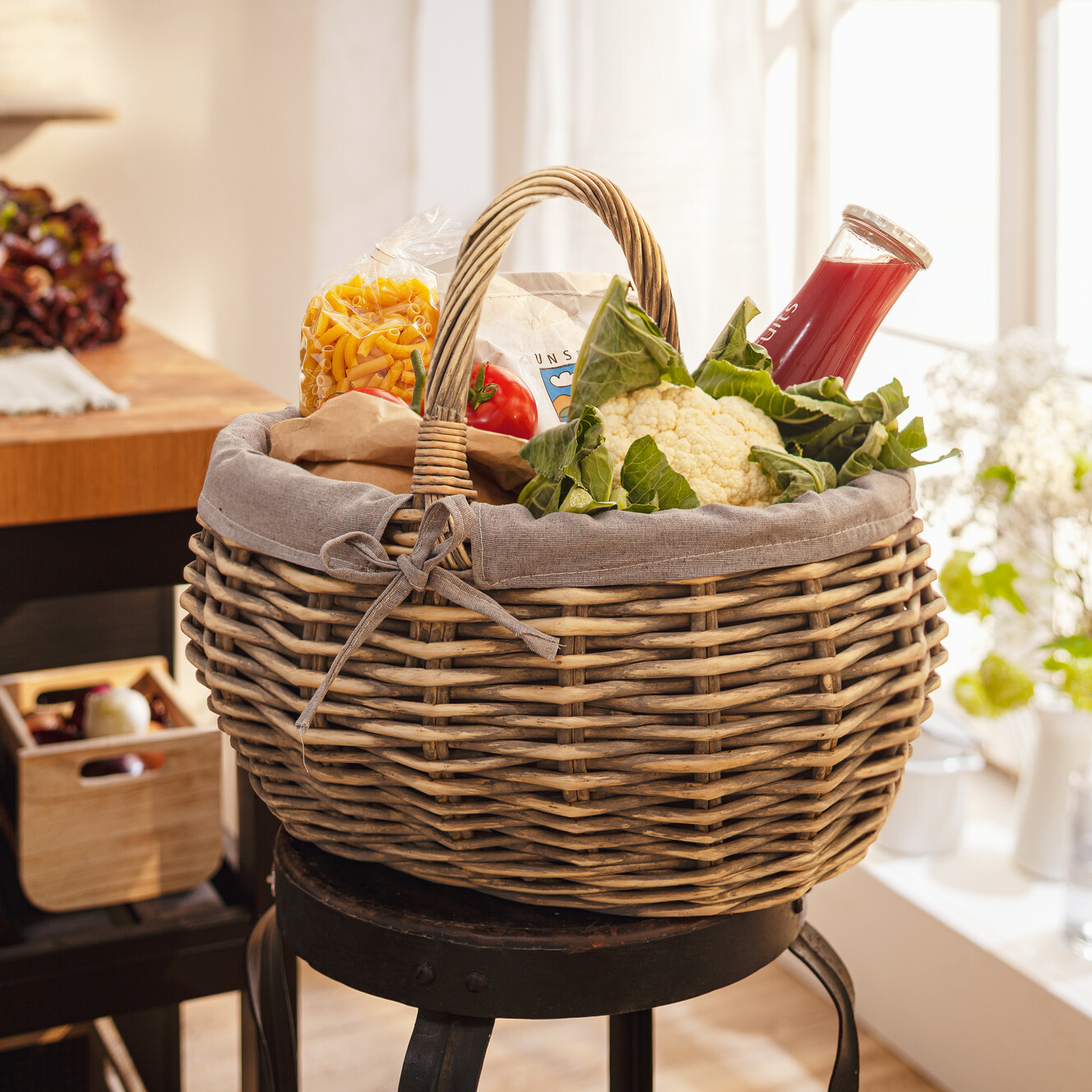 Acheter Panier à courses "Shabby-Charme" dans la boutique en ligne de Frank Flechtwaren pour Cuisine Acheter Panier à courses "Shabby-Charme" dans la boutique en ligne de Frank Flechtwaren pour Cuisine
