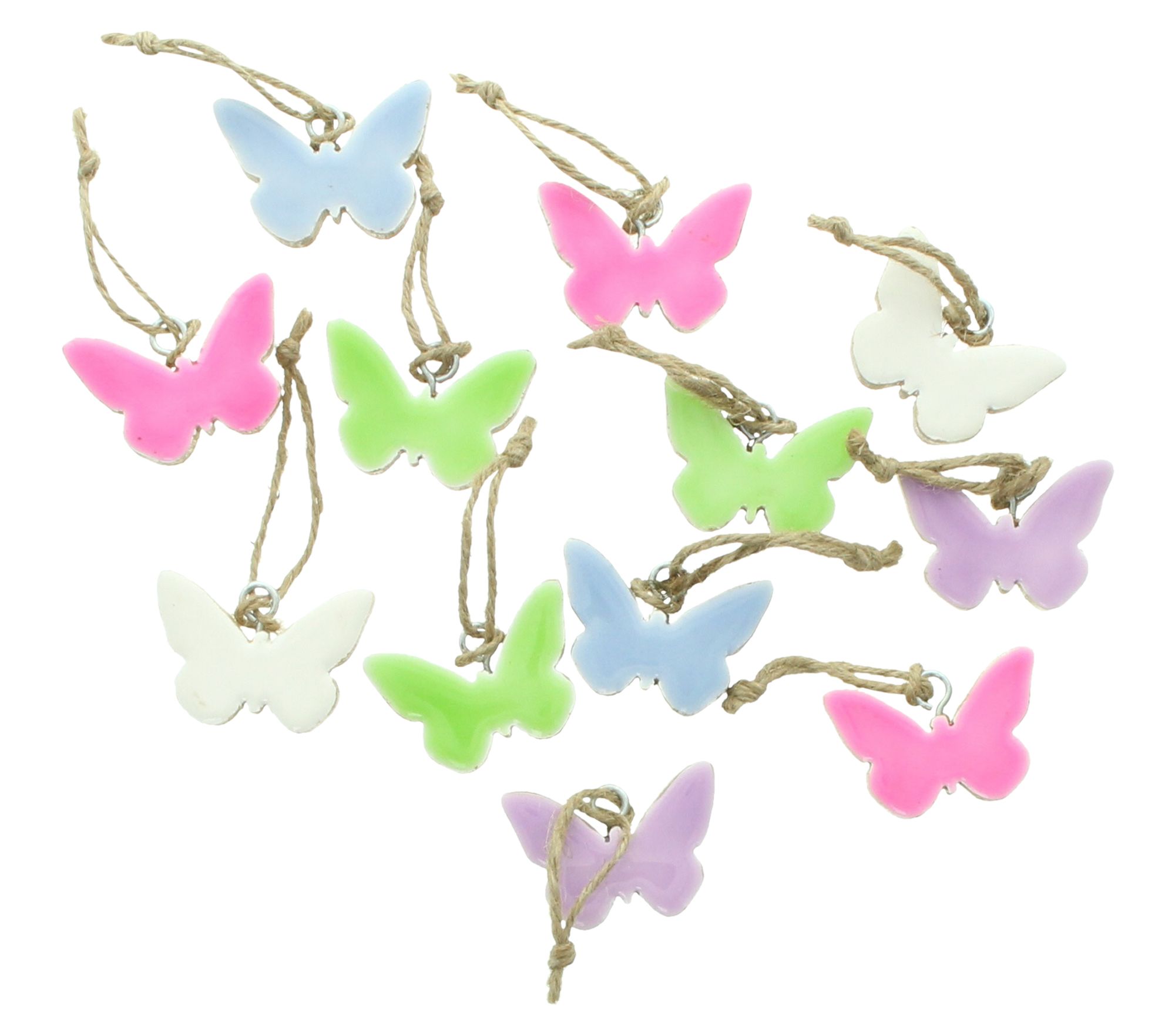 Acheter Lot de 12 suspensions "papillon"  dans la boutique en ligne de Frank Flechtwaren pour Décorations à suspendre