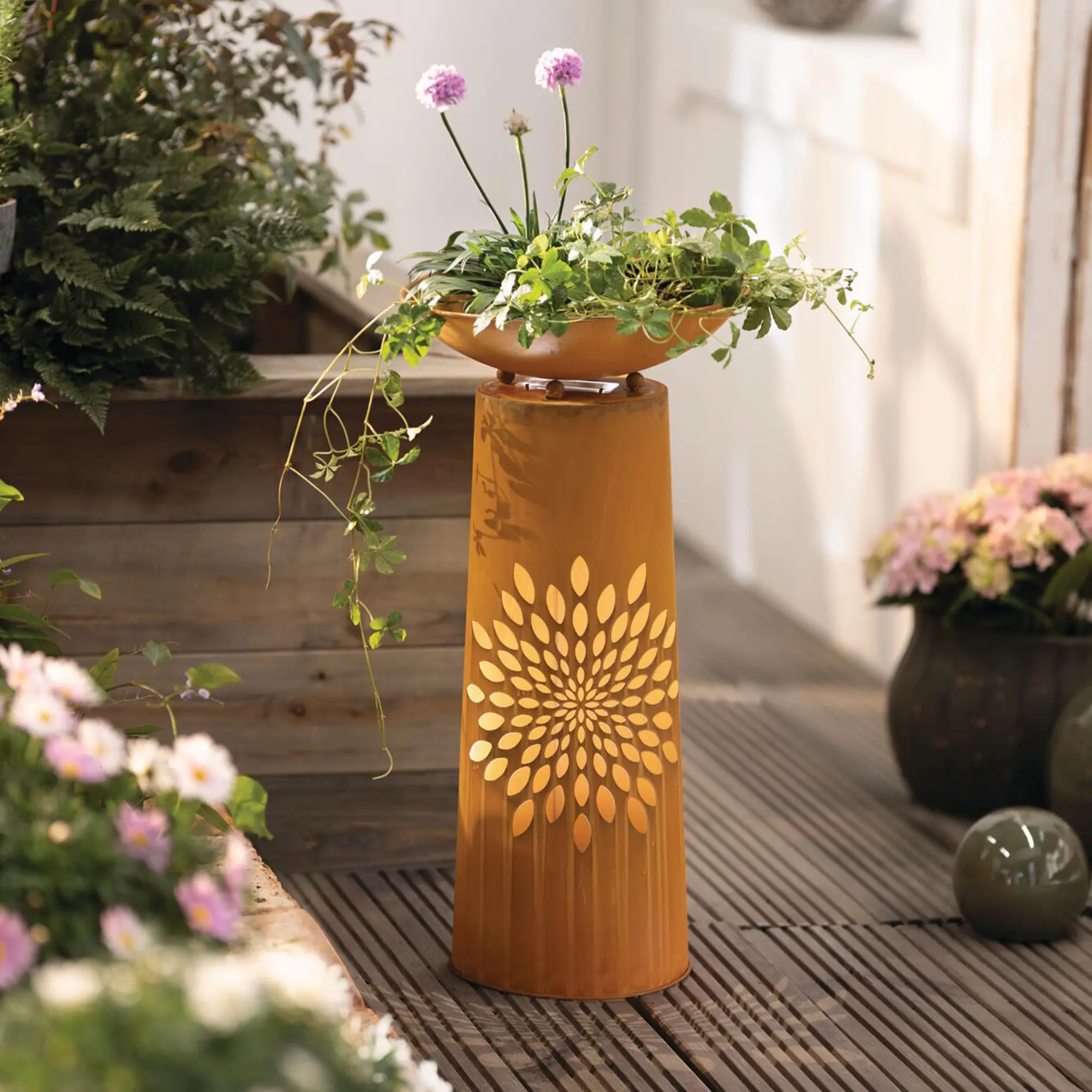 Acheter Colonne LED "Fleur"  dans la boutique en ligne de Frank Flechtwaren