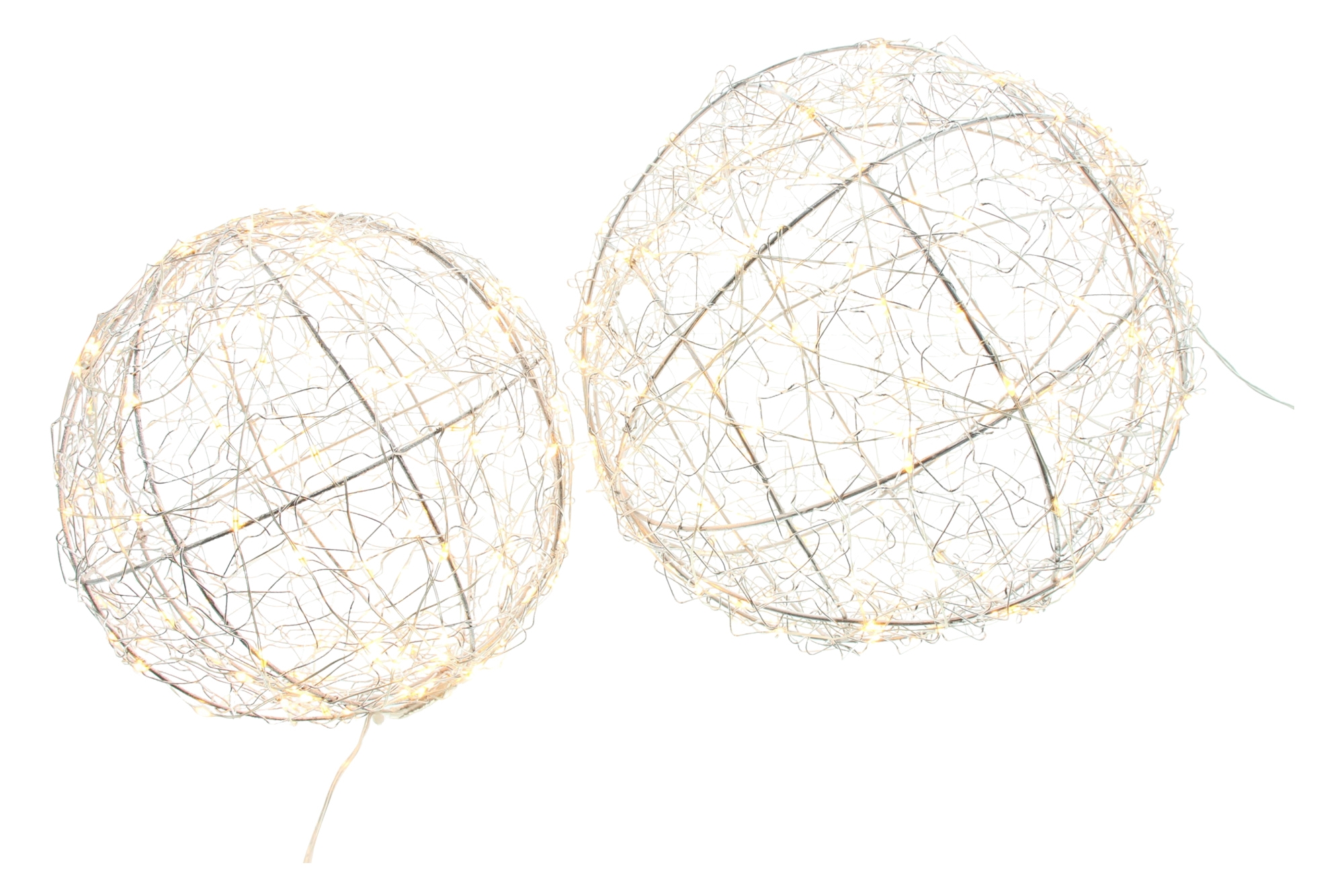 Acheter Lot de 2 sphères LED " Glow"  dans la boutique en ligne de Frank Flechtwaren pour Nouvel arrivage