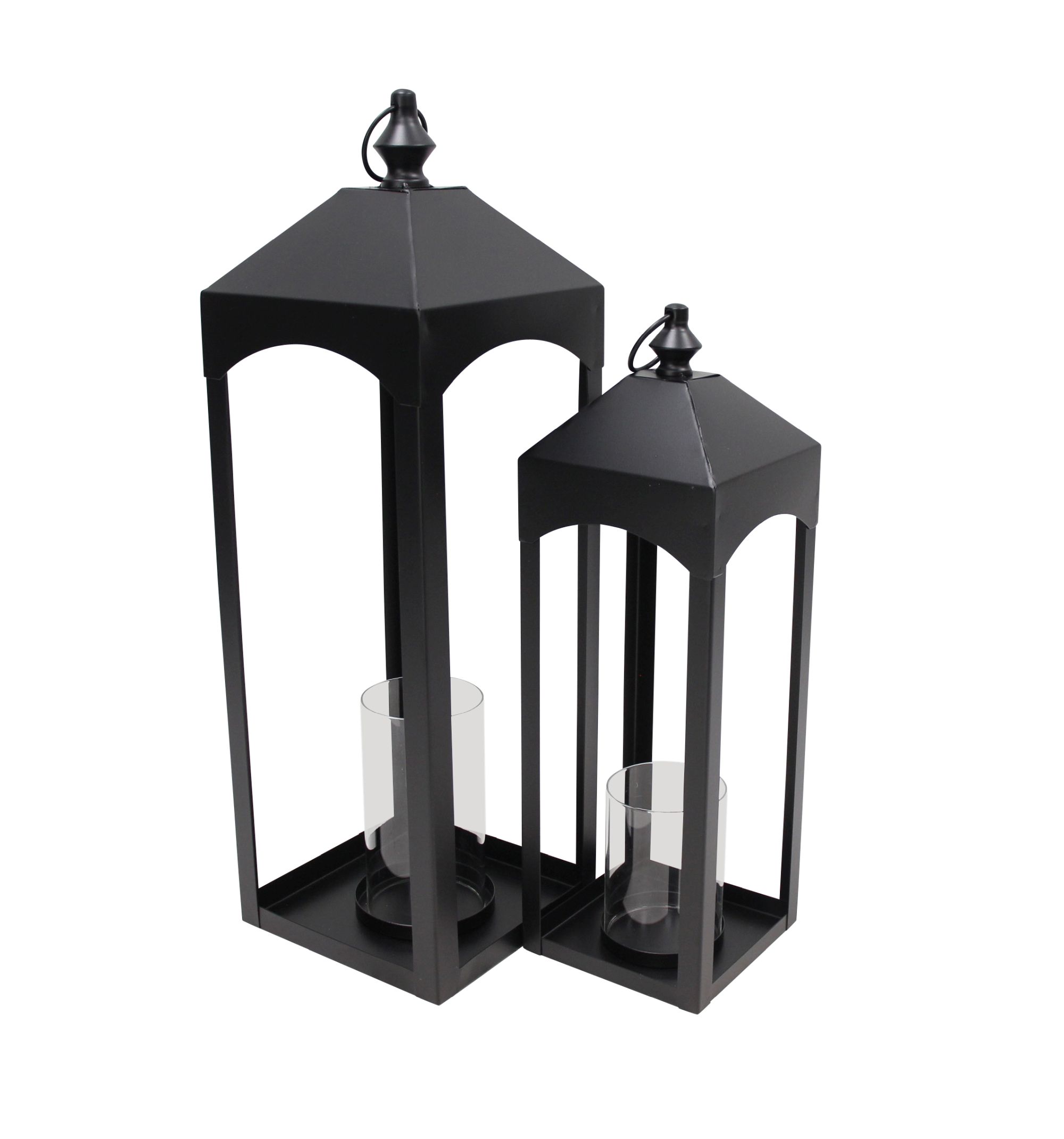 Acheter Lot de 2 lanternes "Noire"  dans la boutique en ligne de Frank Flechtwaren pour Nouvel arrivage
