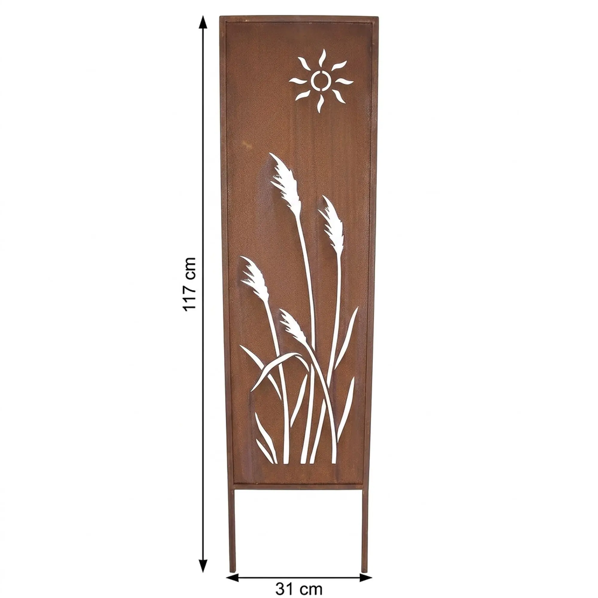 Acheter Panneau de jardin "roseau"  dans la boutique en ligne de Frank Flechtwaren pour Décoration rouille pour votre jardin