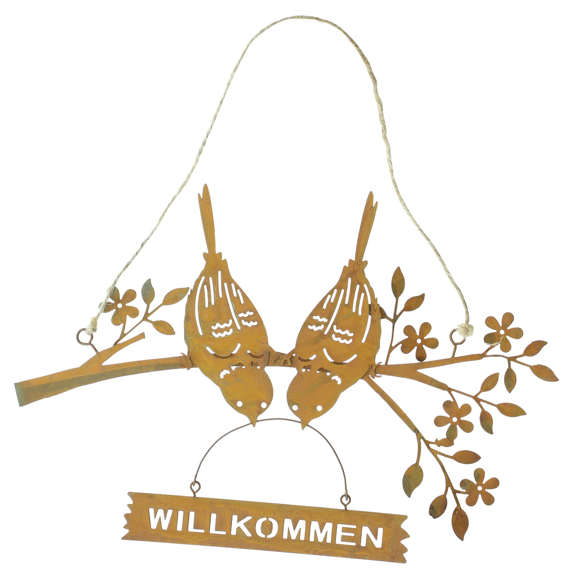 Acheter Suspension "Willkommen"  dans la boutique en ligne de Frank Flechtwaren pour Pâques