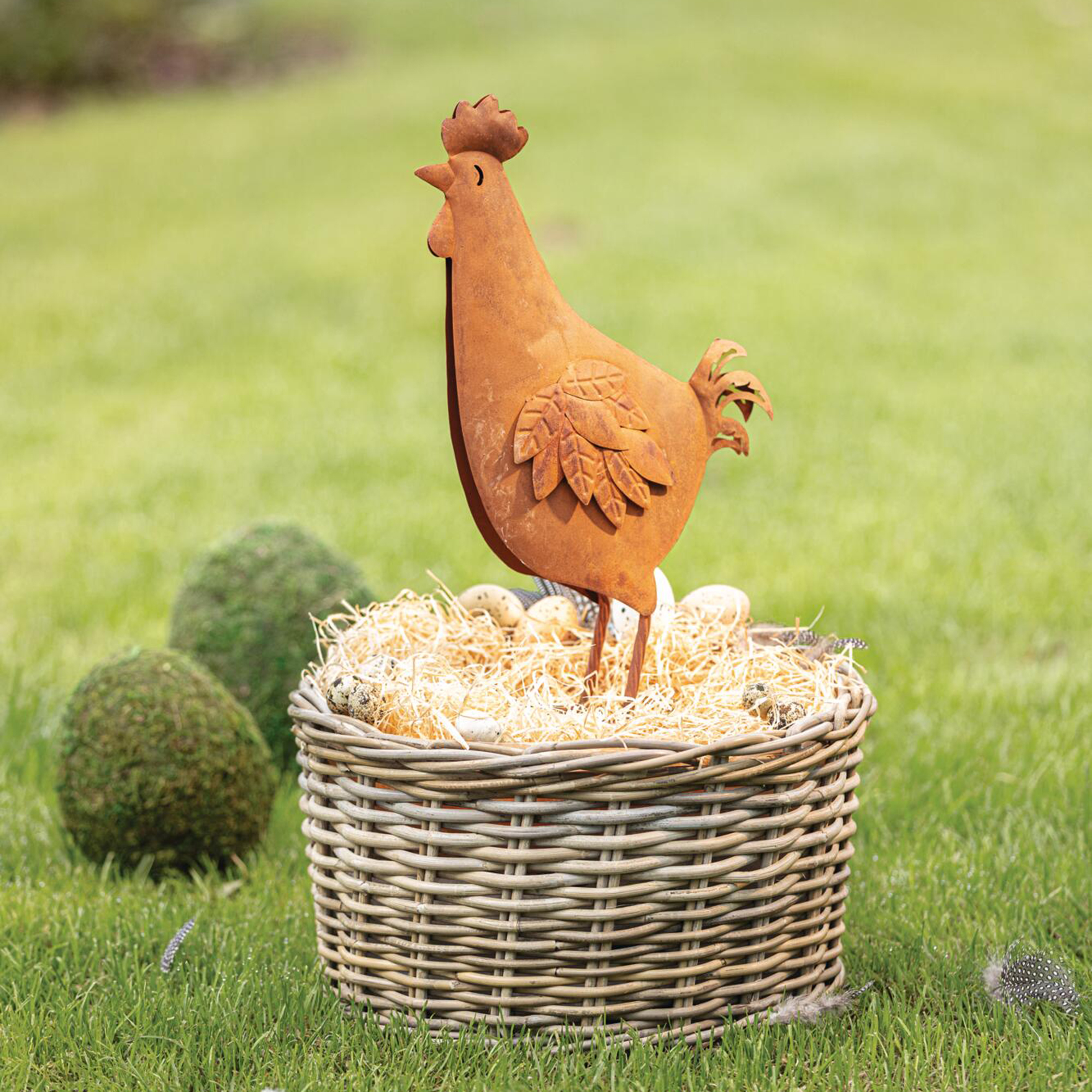 Acheter Figurine "poule"  dans la boutique en ligne de Frank Flechtwaren